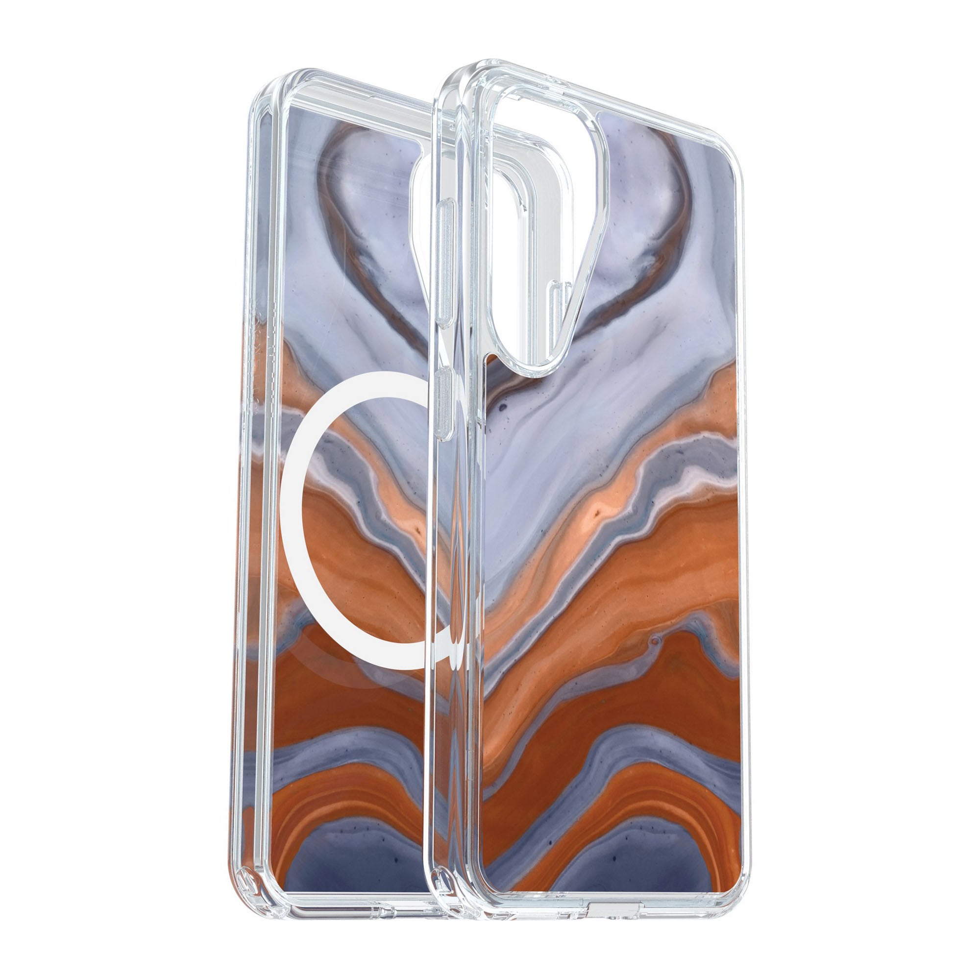 Samsung Galaxy S25 Otterbox Symmetry Series w/Magnets Clear Case - Blue - High Desert Agate - 15-13814