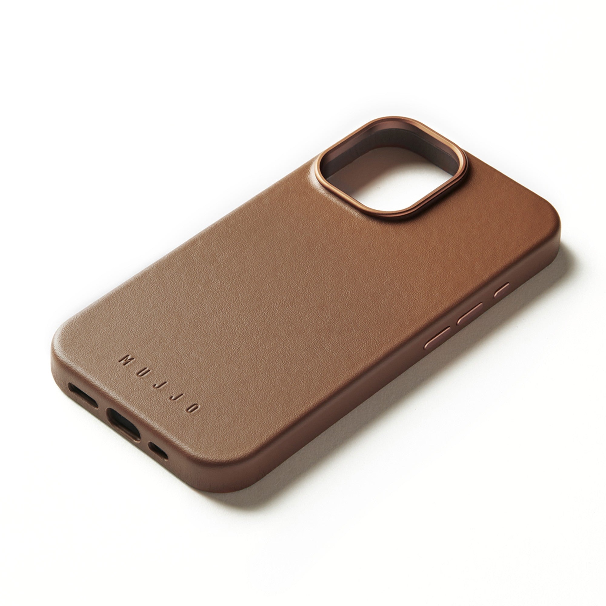 iPhone 16 Mujjo Full Leather w/MagSafe Case - Tan - 15-13828