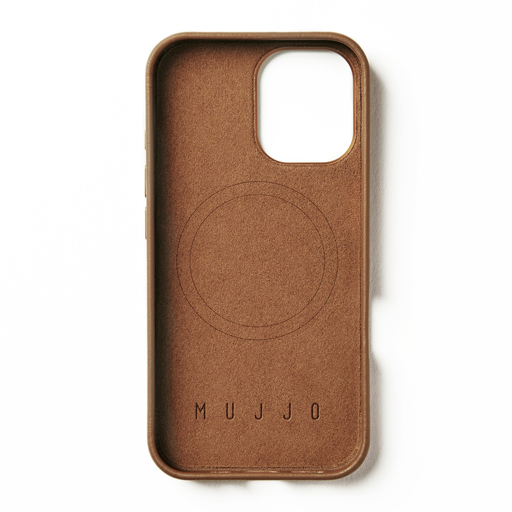 iPhone 16 Mujjo Full Leather w/MagSafe Case - Tan - 15-13828