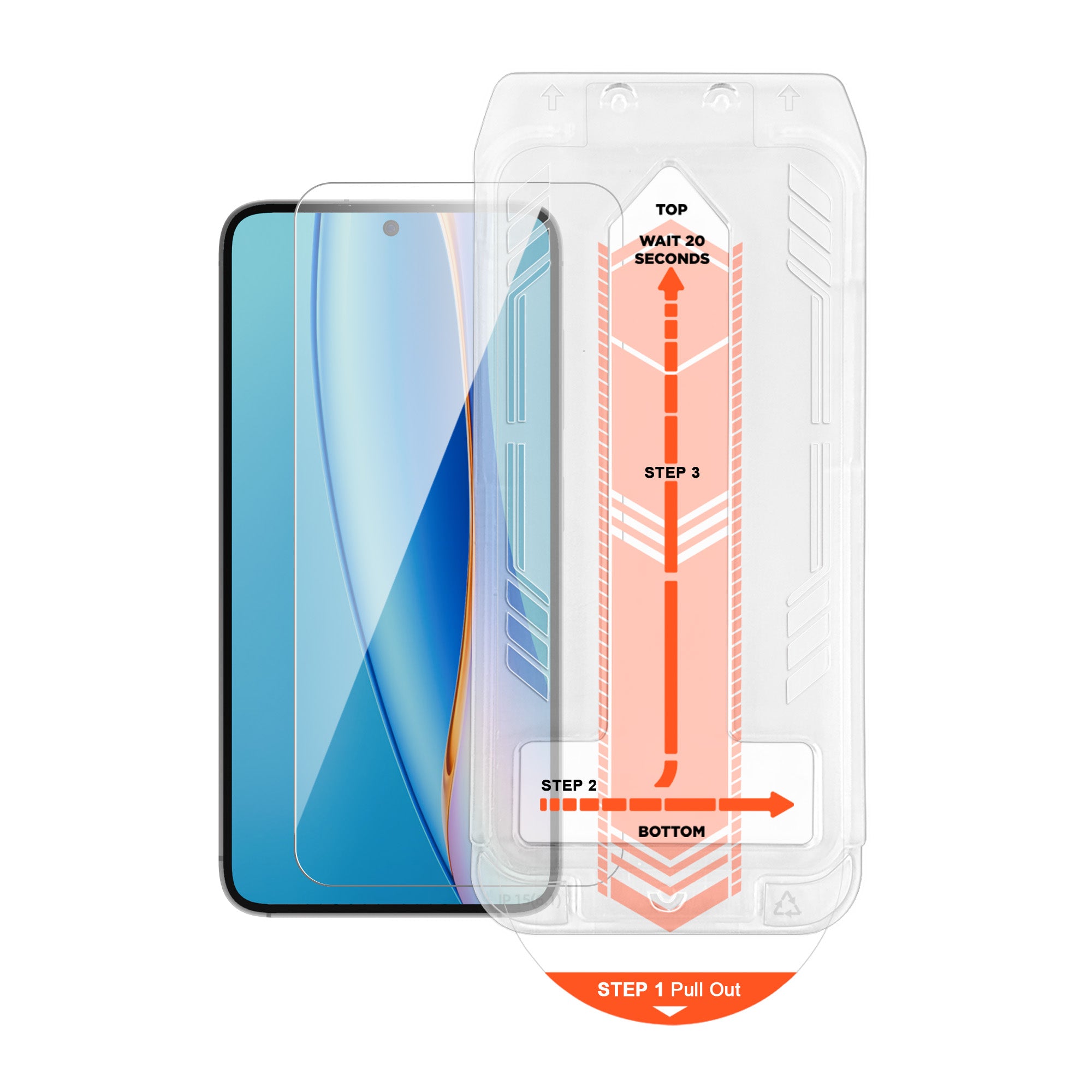 Samsung Galaxy S25 HyperGear Tempered Glass Screen Protector w/Installation Applicator Tray - 15-13914