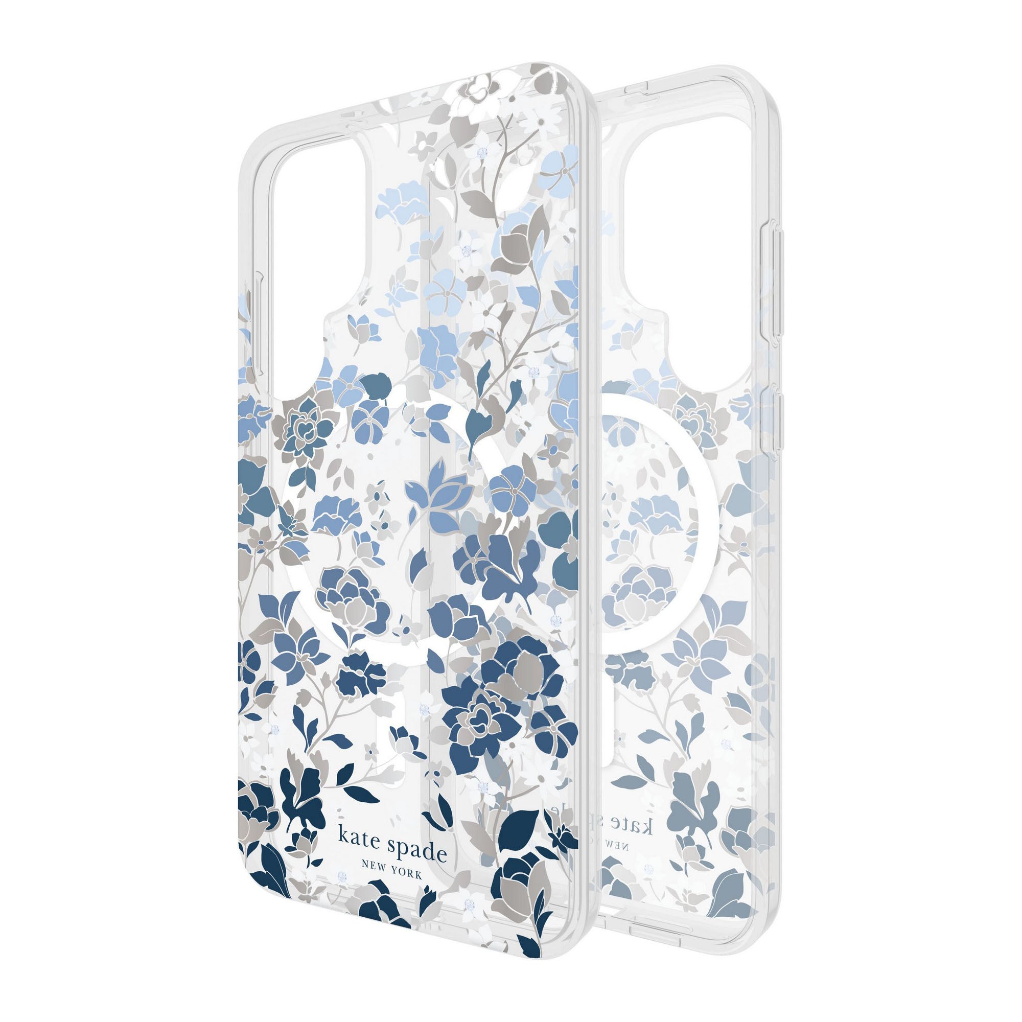 Samsung Galaxy S25+ Kate Spade Protective Prints Case w/Magnets - Flowerbed Blue - 15-13945