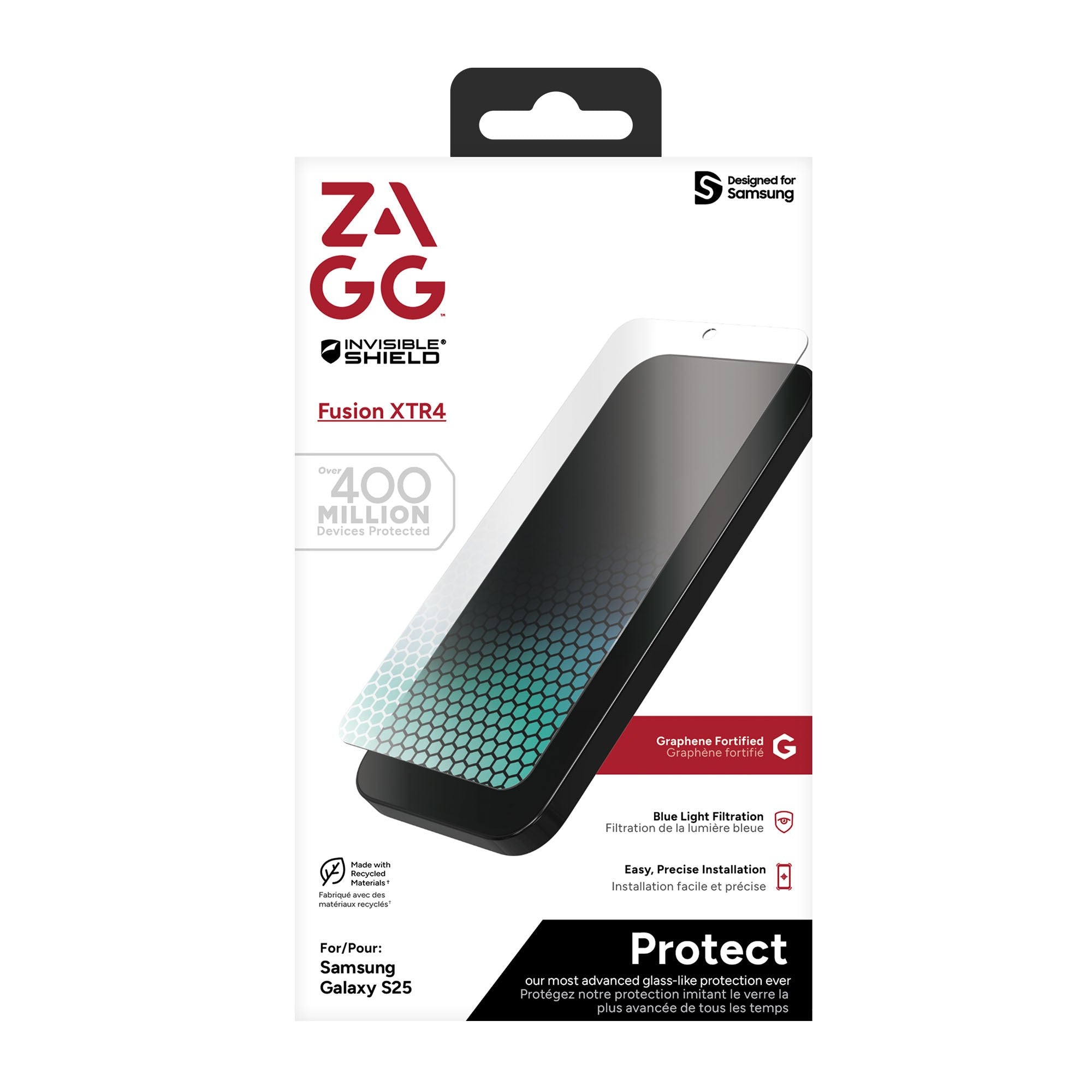 Samsung Galaxy S25 ZAGG InvisibleShield Glass XTR4 Screen Protector - 15-13973