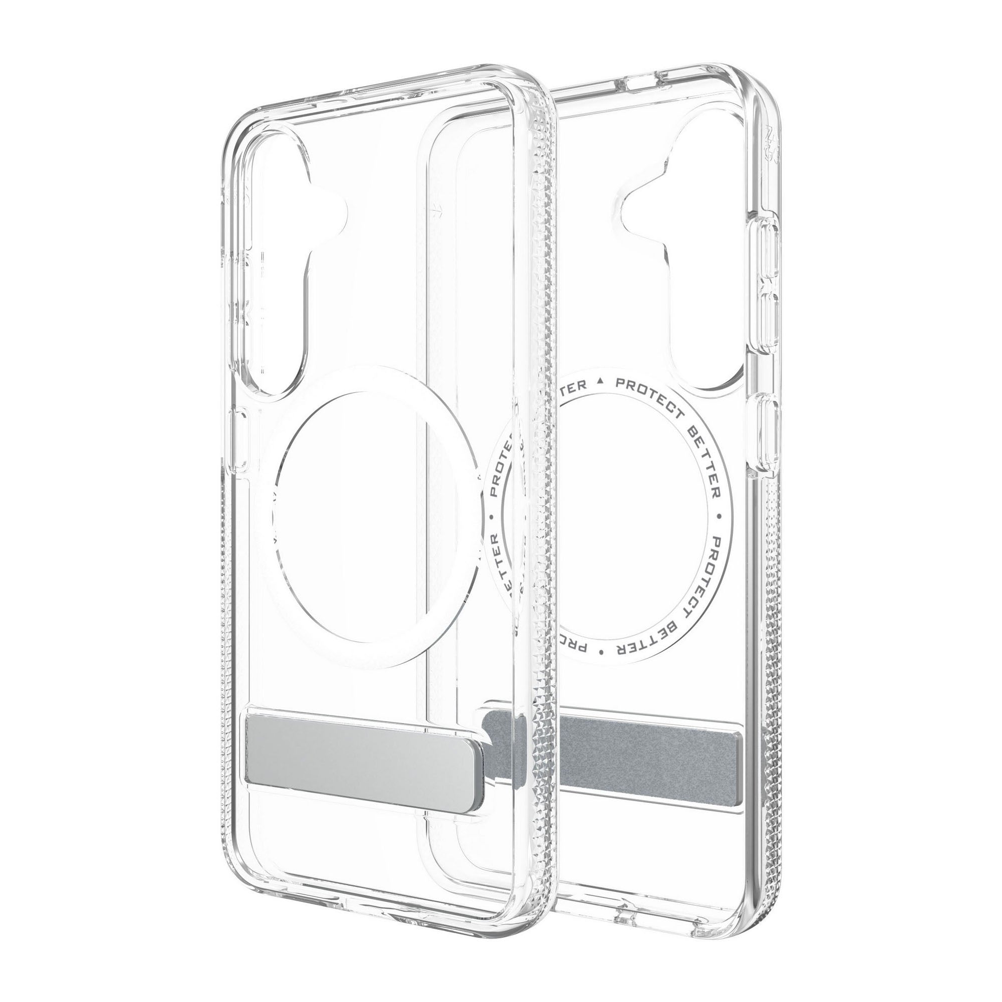 Samsung Galaxy S25 ZAGG Graphene Crystal Palace Snap Kickstand Case - Clear - 15-13985