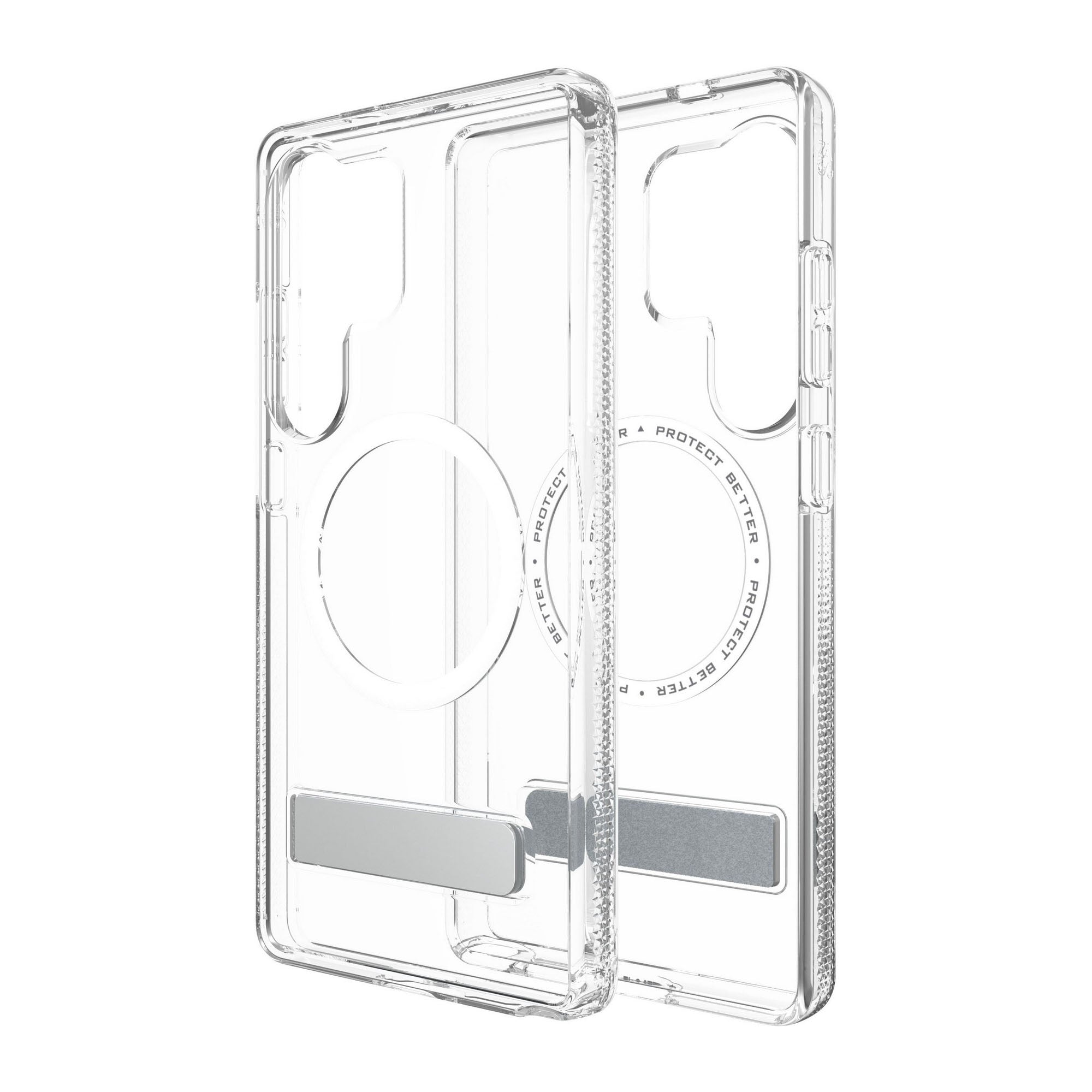 Samsung Galaxy S25 Ultra ZAGG Graphene Crystal Palace Snap Kickstand Case - Clear - 15-13987