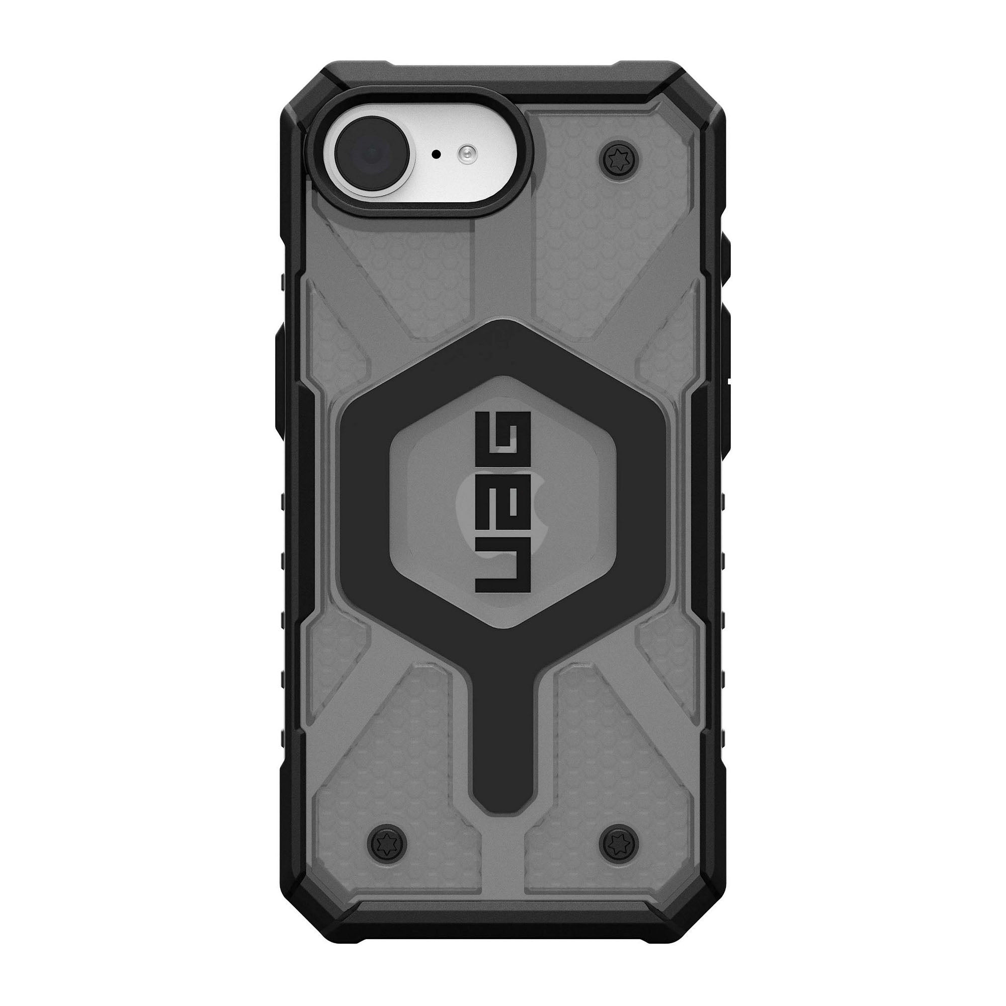 iPhone 16e UAG Pathfinder Clear MagSafe Case - Ash - 15-14037