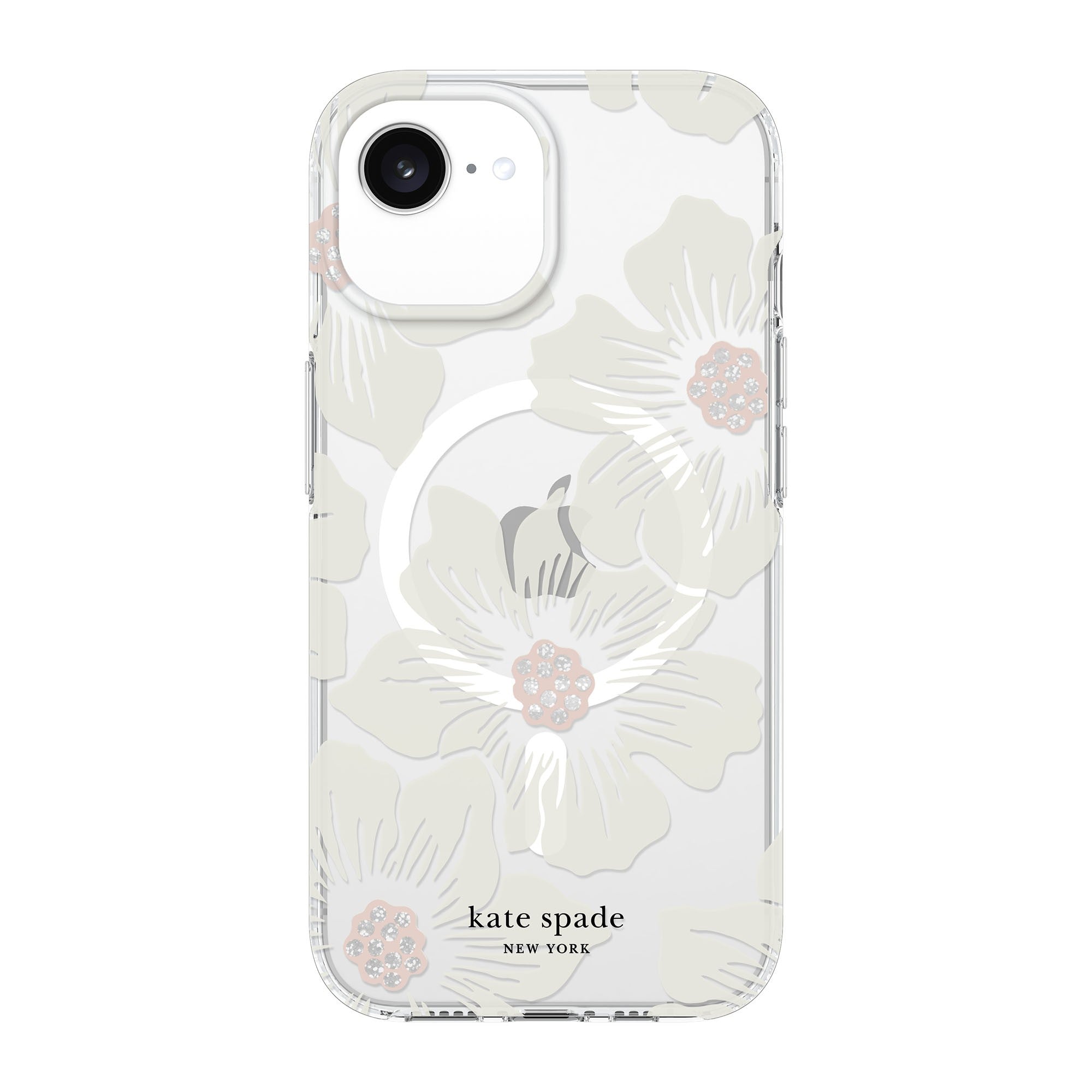 iPhone 16e/15/14/13  Kate Spade Protective Prints MagSafe Case - Hollyhock Floral - 15-14098