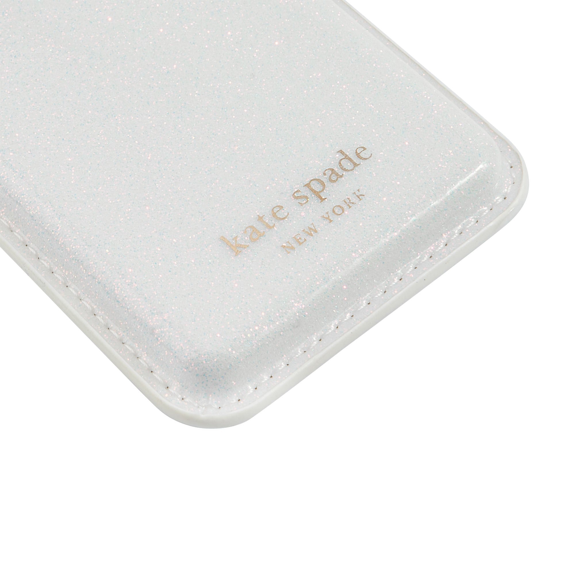 Universal Kate Spade Magnetic Wallet - White Glitter - 15-14179