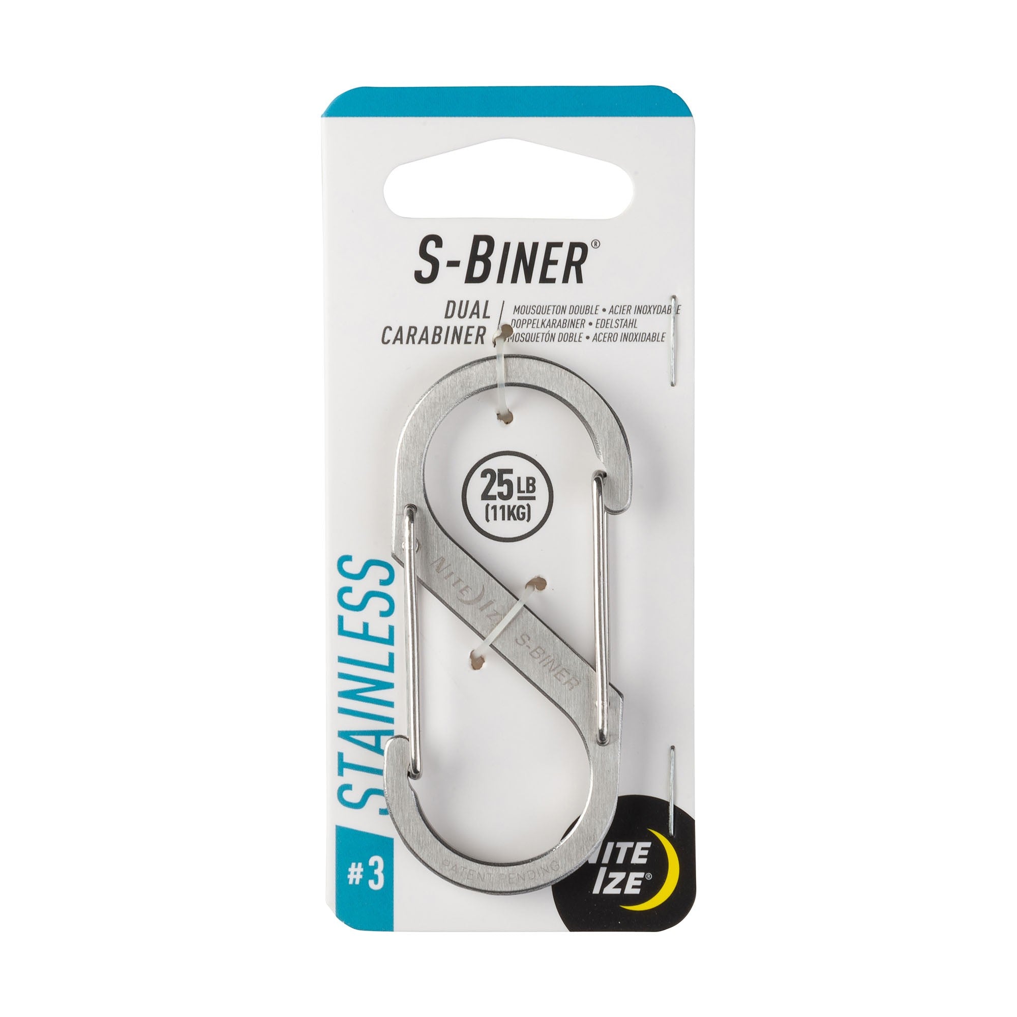 Nite Ize S-Biner No.3 Stainless Steel Dual Carabiner - 15-14194