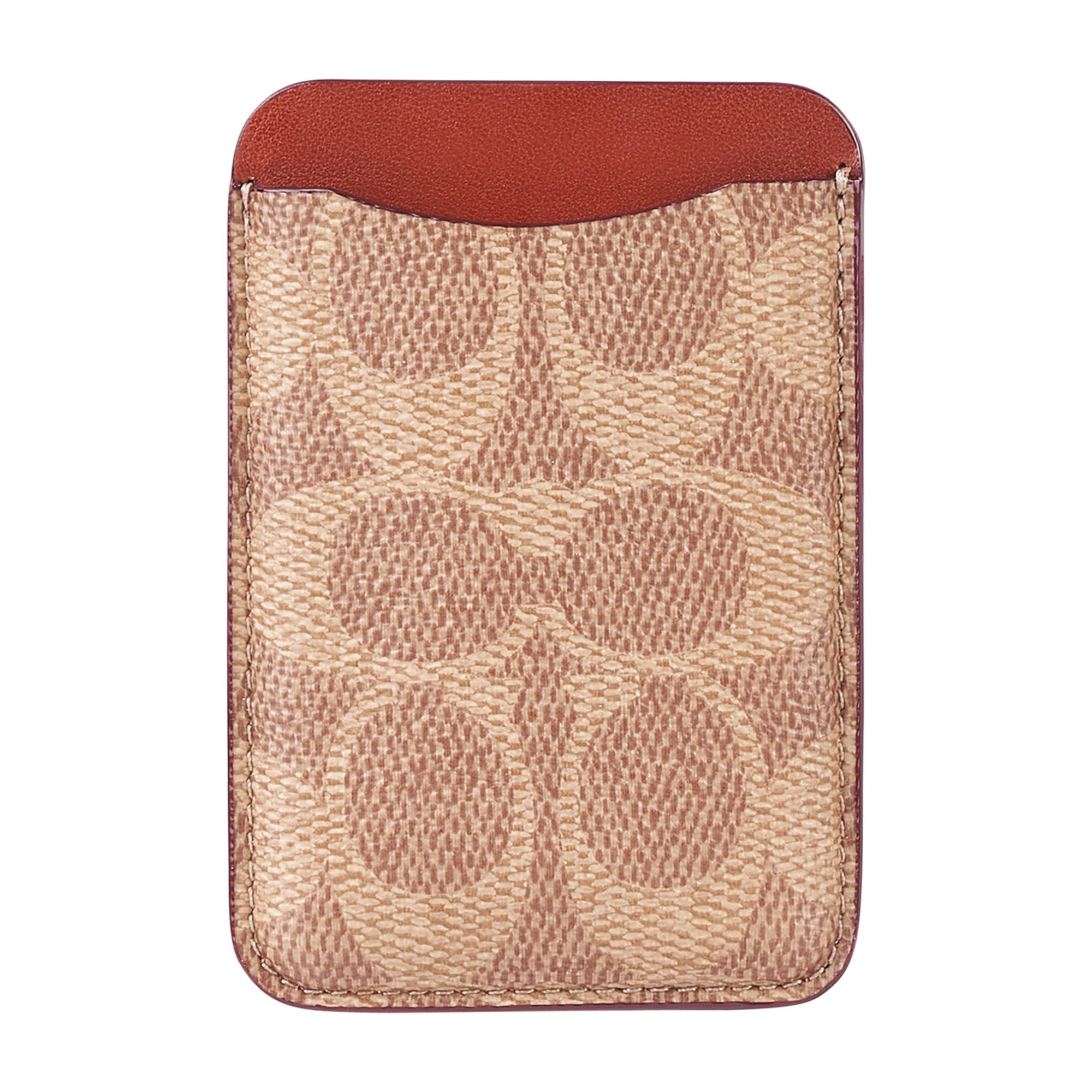 Universal Coach Signature C Magnetic Cardholder - Tan - 15-14208