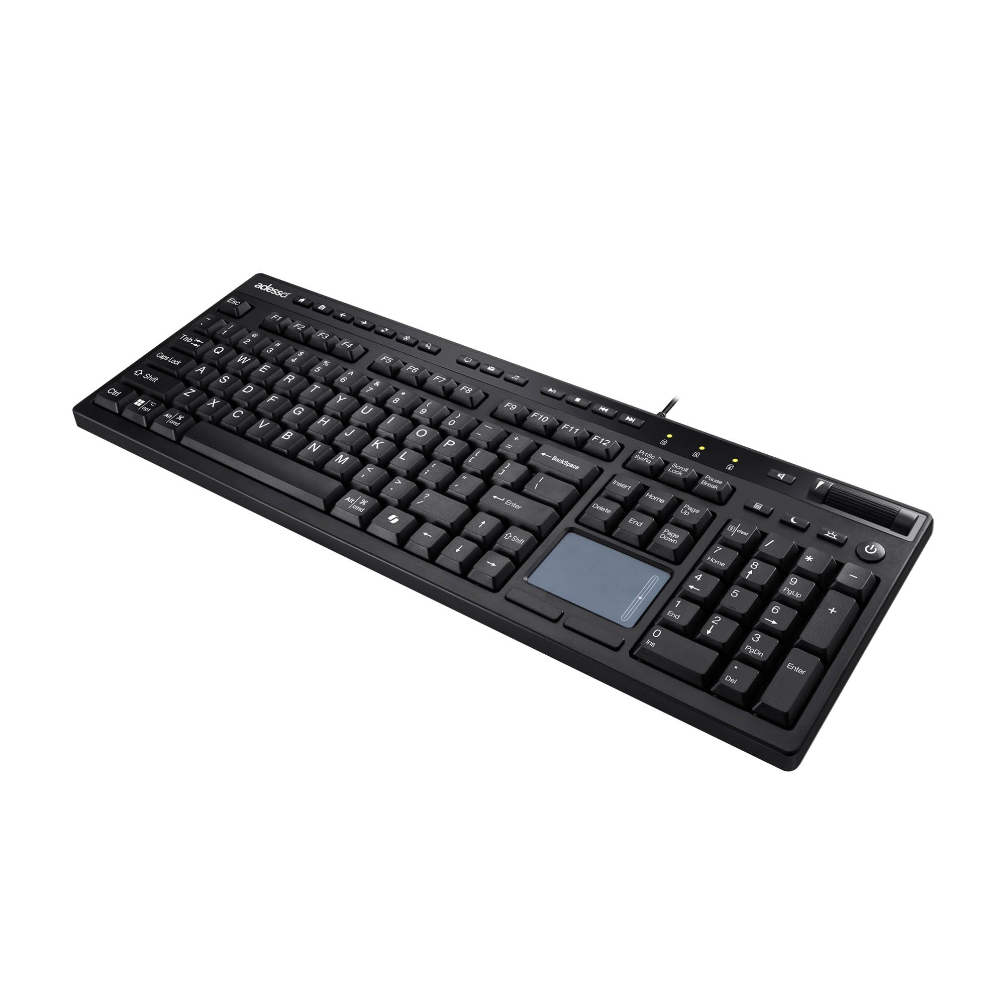 Adesso Multi OS USB Desktop Keyboard with Touchpad - 15-14251