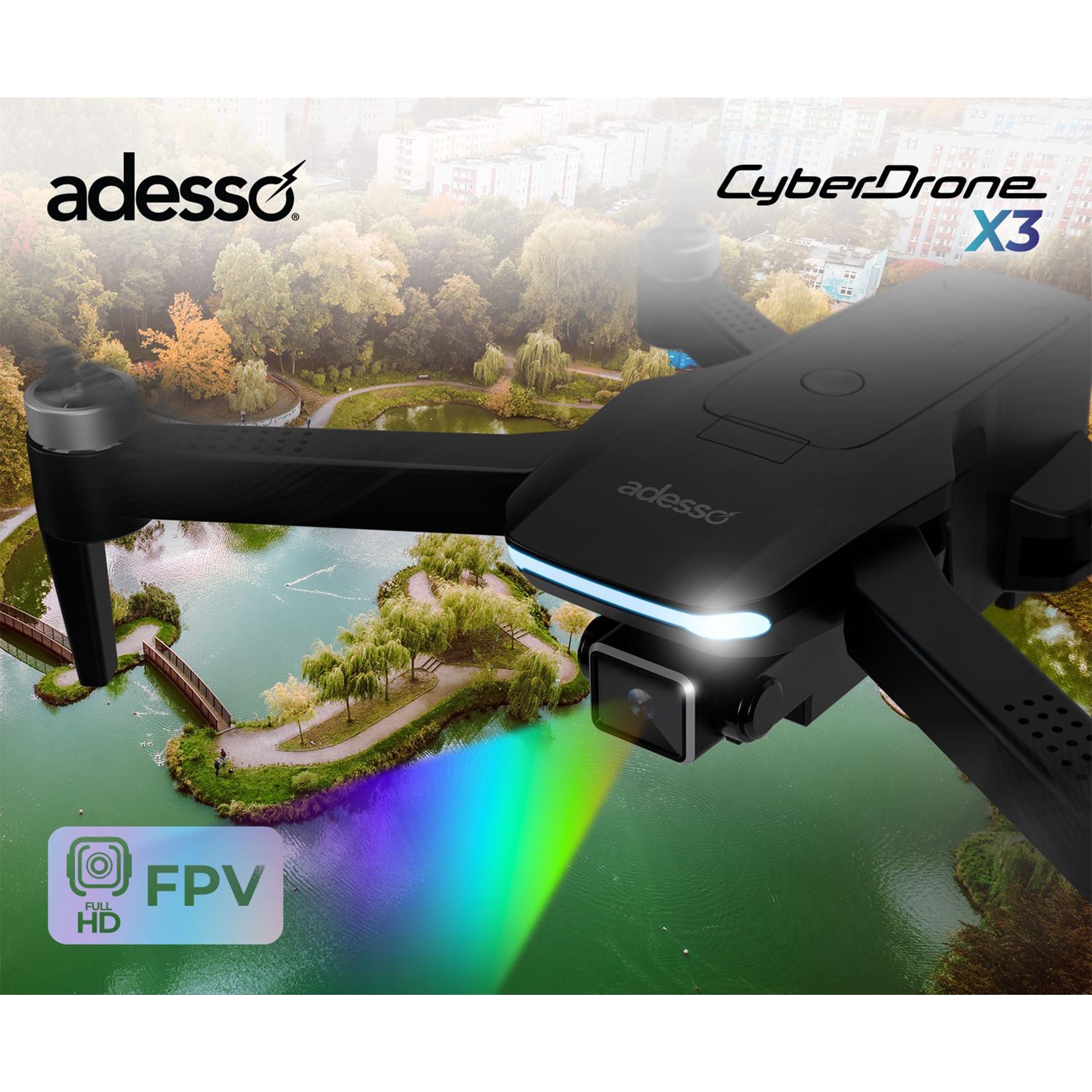 Adesso 2K Drone with Remote and GPS - 15-14254