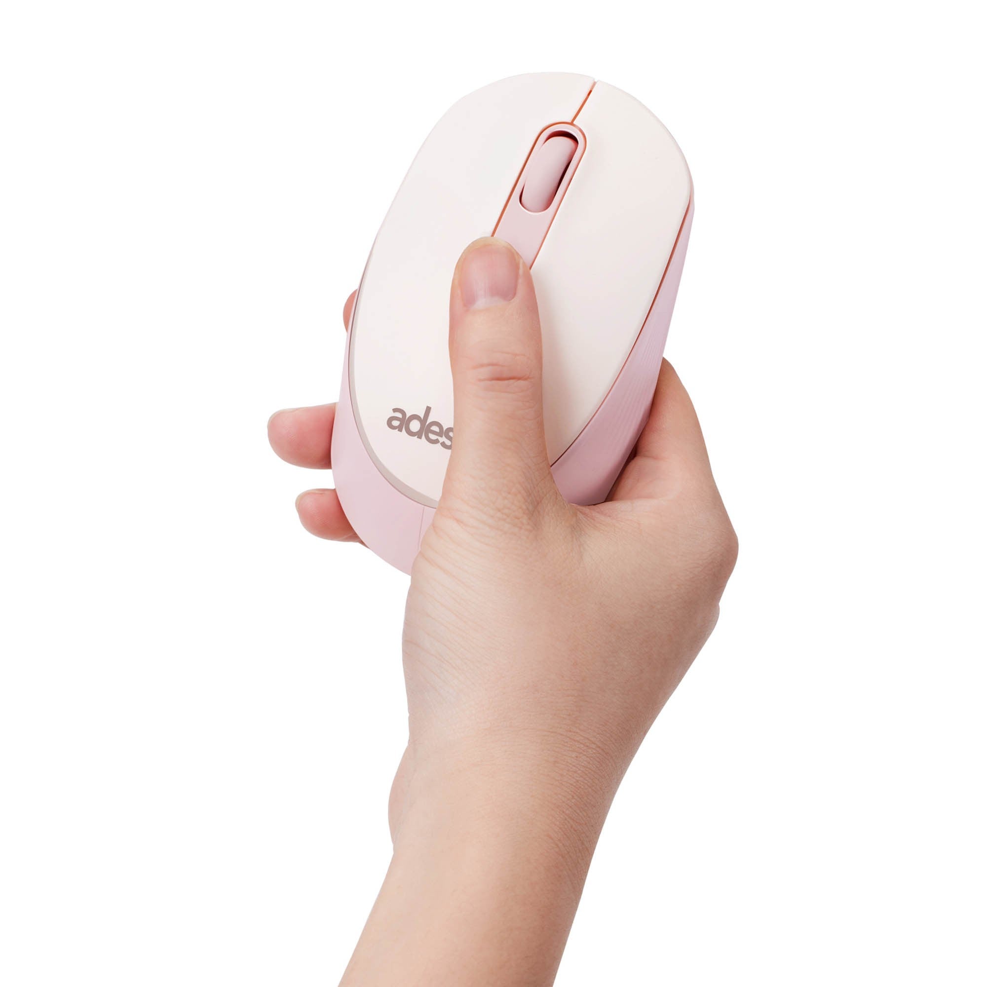 Adesso Wireless Mouse with AI CoPilot Shortcut Button - Pink - 15-14262
