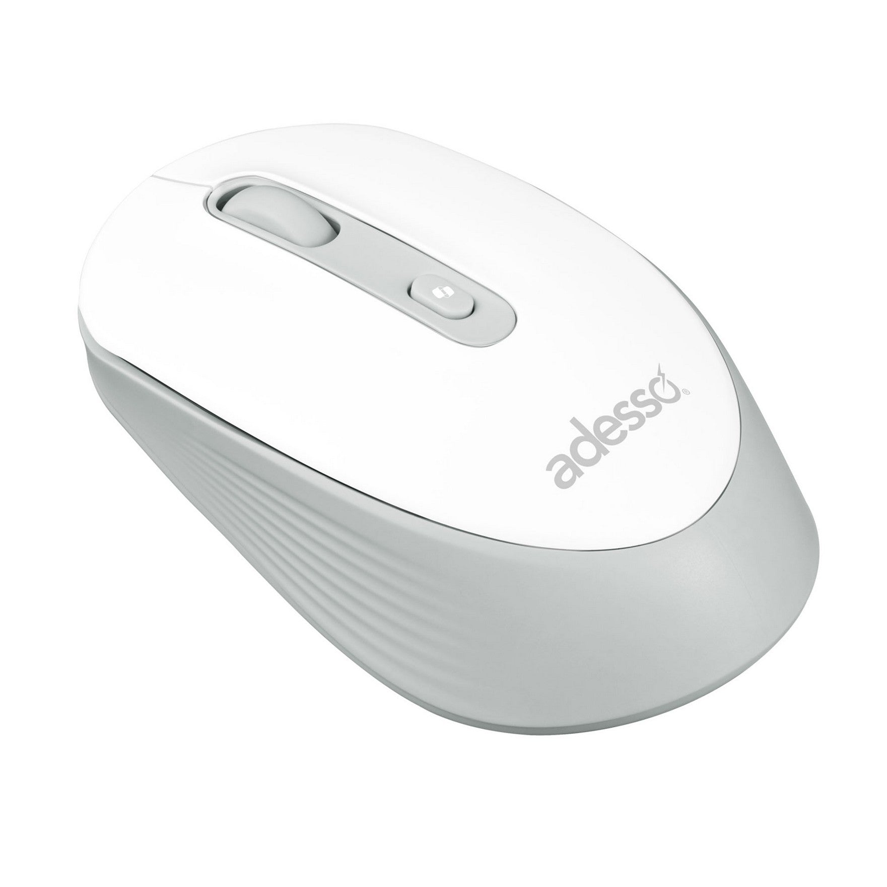 Adesso Wireless Mouse with AI CoPilot Shortcut Button - White - 15-14263