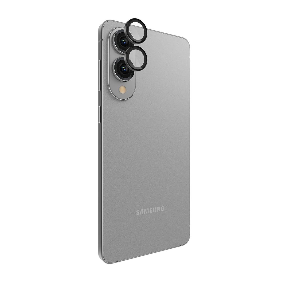 Samsung Galaxy S25 Edge Case-Mate Aluminum Ring Glass Lens Protector - Black - 15-14338