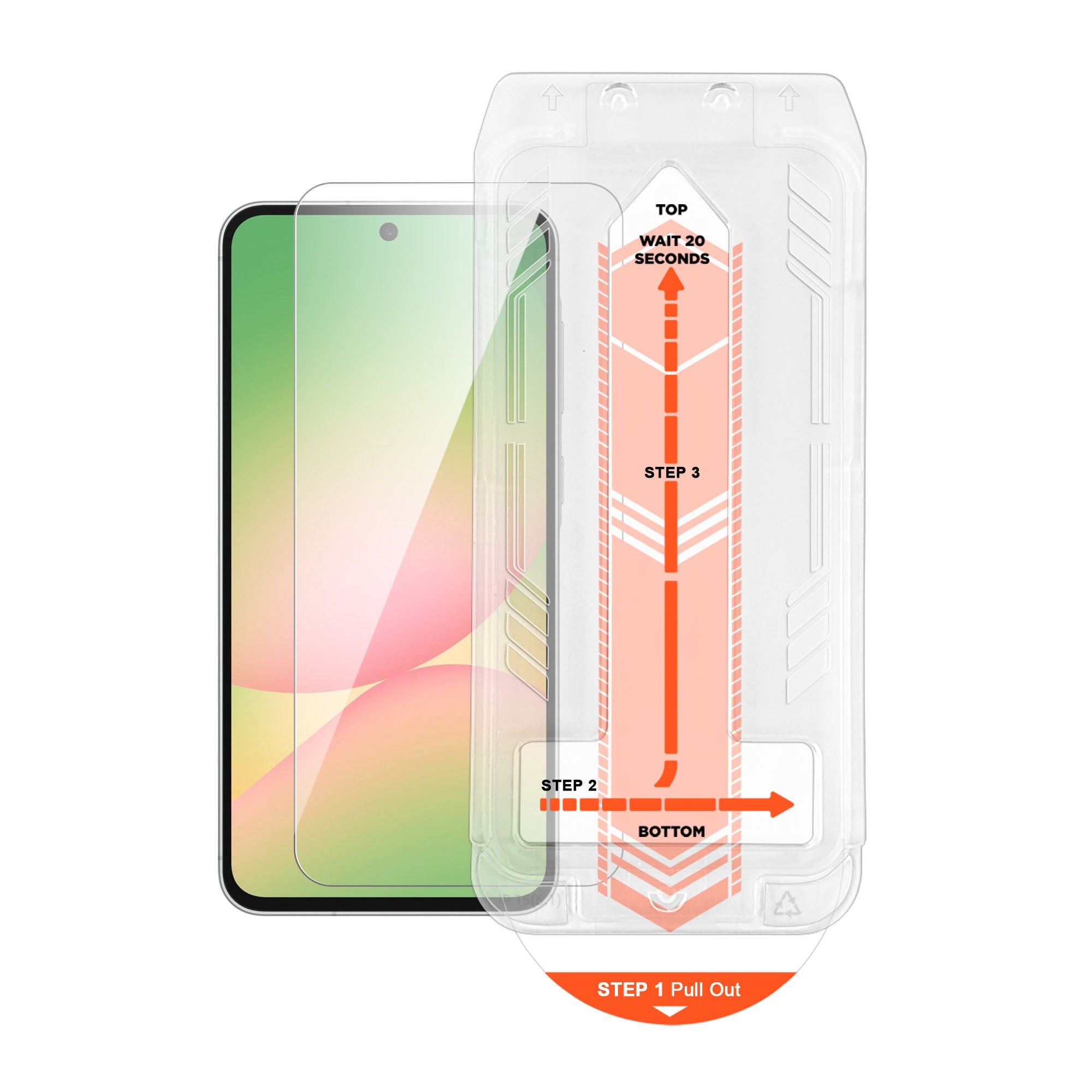 Samsung Galaxy A56 HyperGear Tempered Glass Screen Protector w/Dust-Free Install Tray - 15-14378