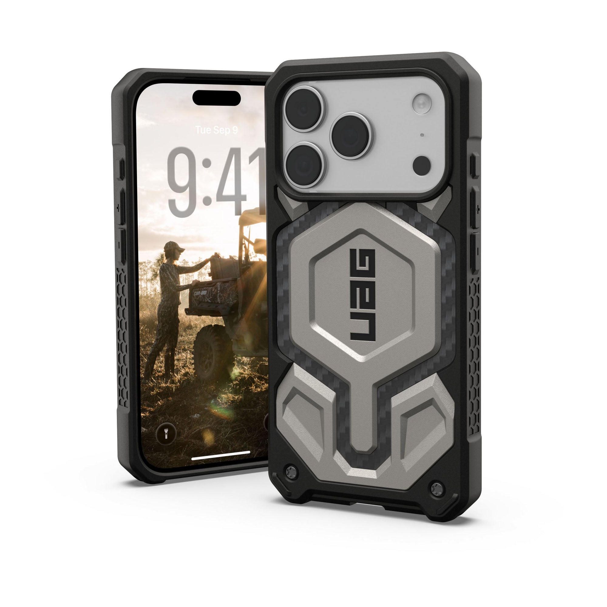 iPhone 17 Pro UAG Monarch Pro MagSafe Case - Titanium - 15-14480