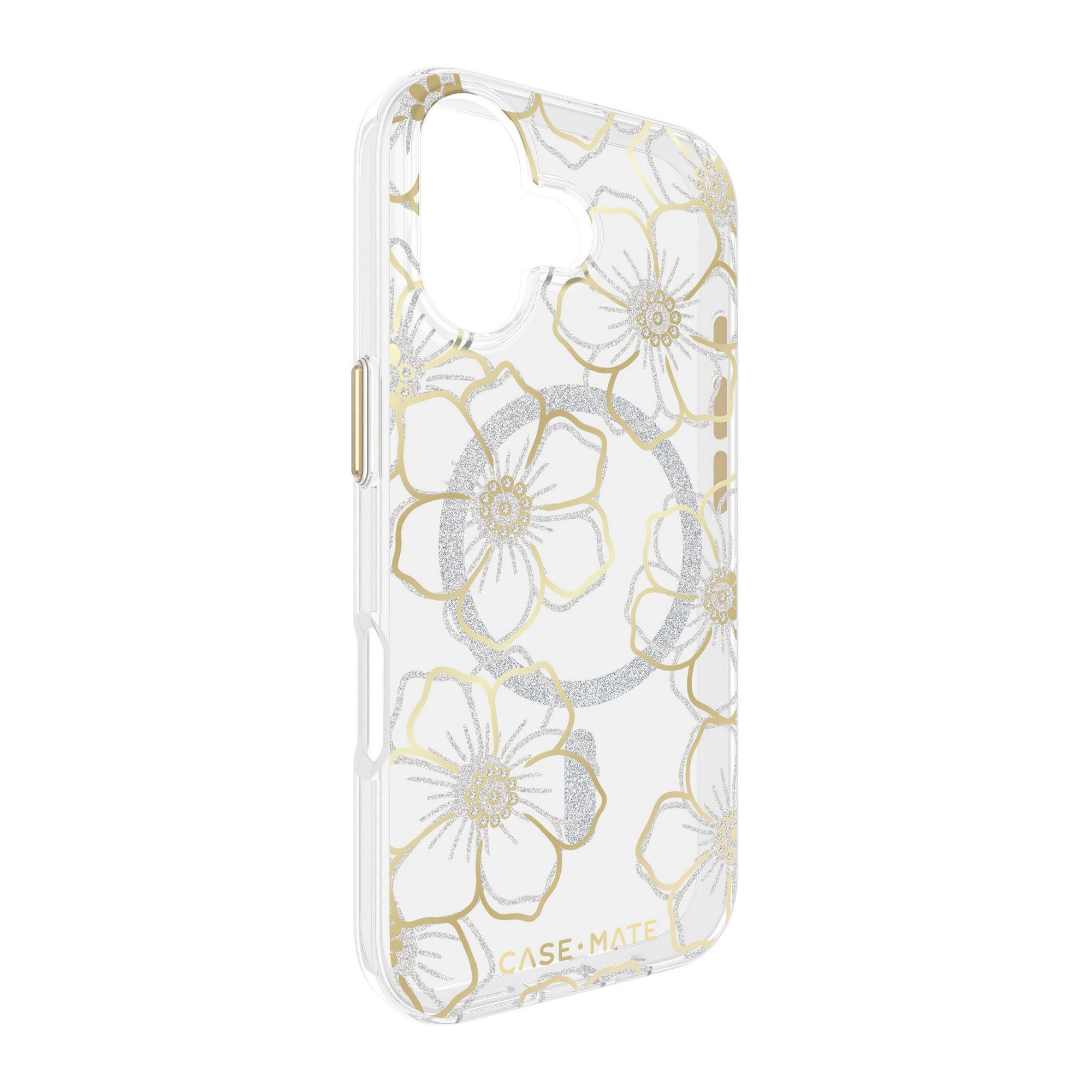 iPhone 17 Case-Mate Floral Gems MagSafe Case - Gold - 15-14564