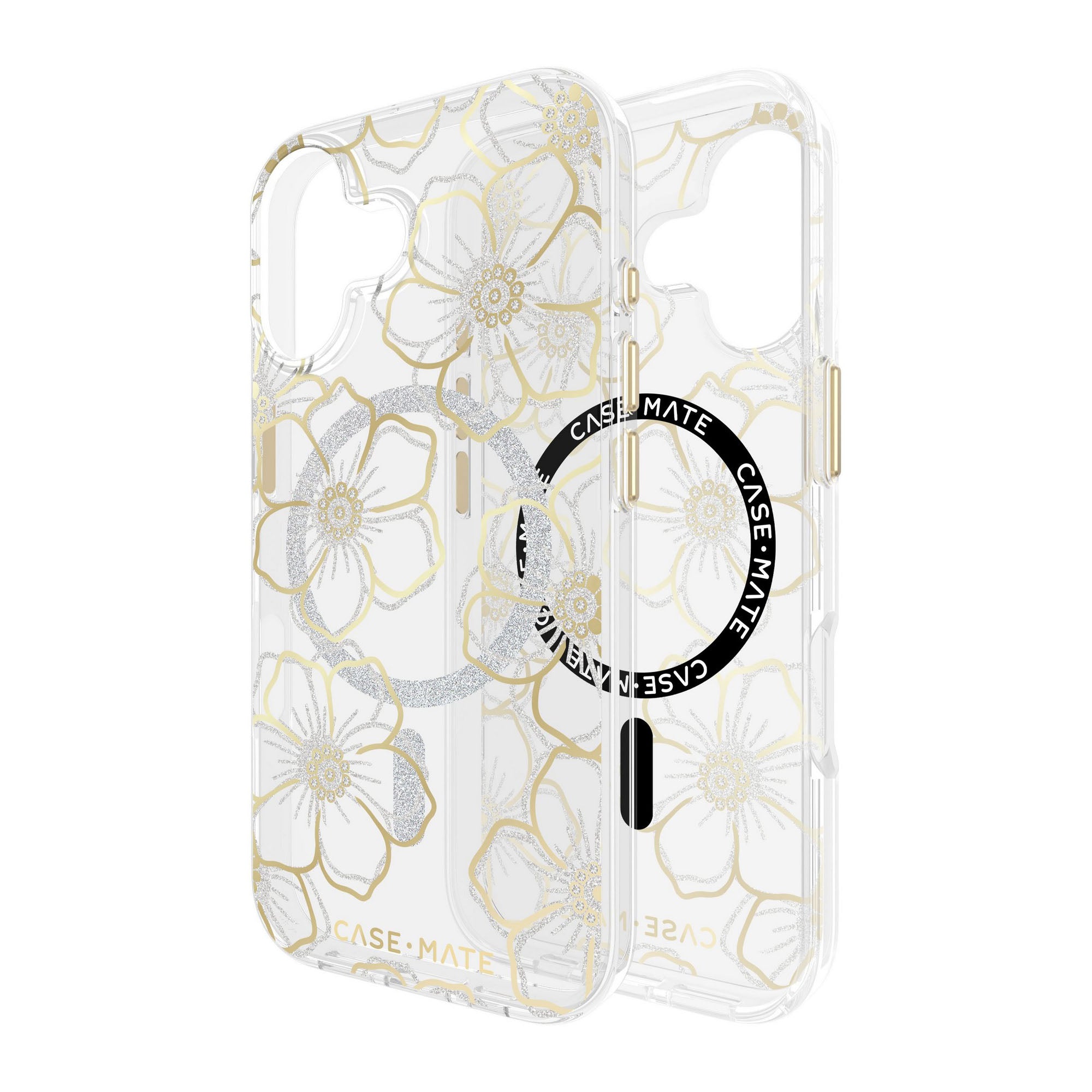 iPhone 17 Case-Mate Floral Gems MagSafe Case - Gold - 15-14564