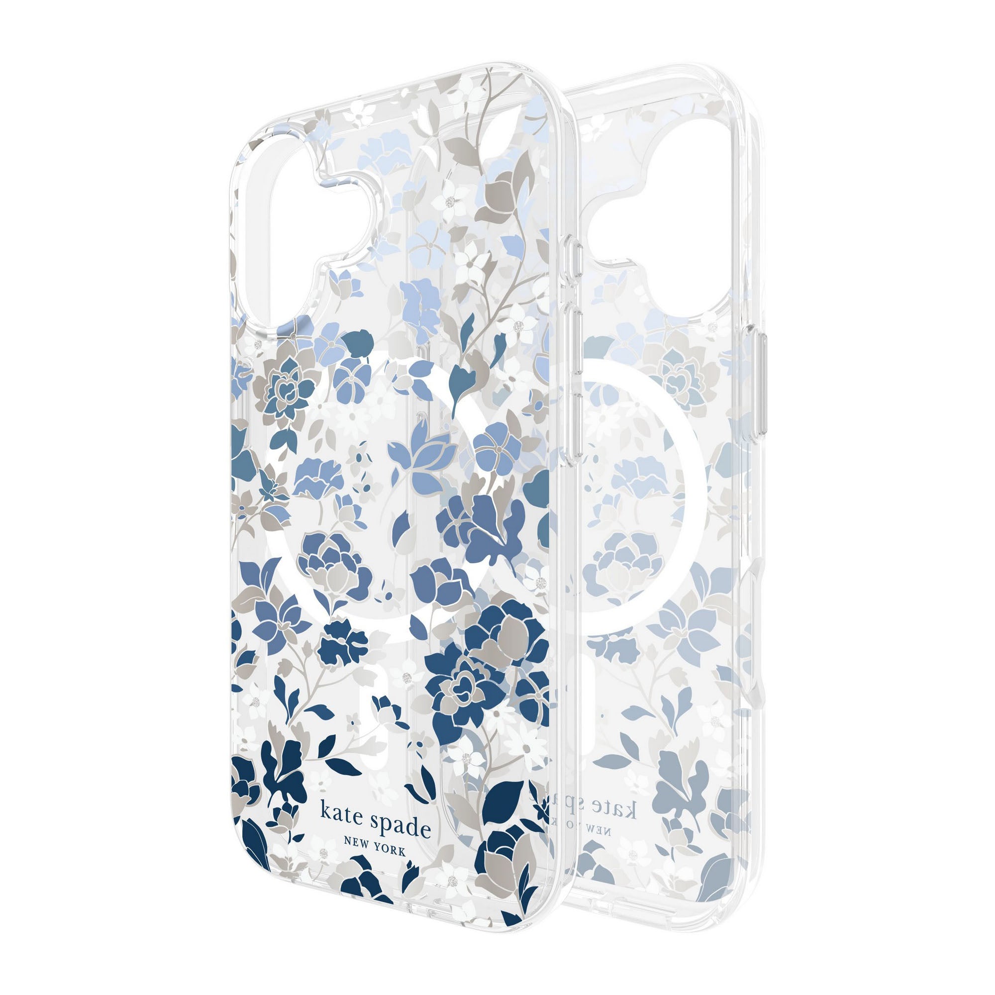 iPhone 17 Kate Spade Protective MagSafe Case - Flowerbed Blue - 15-14576