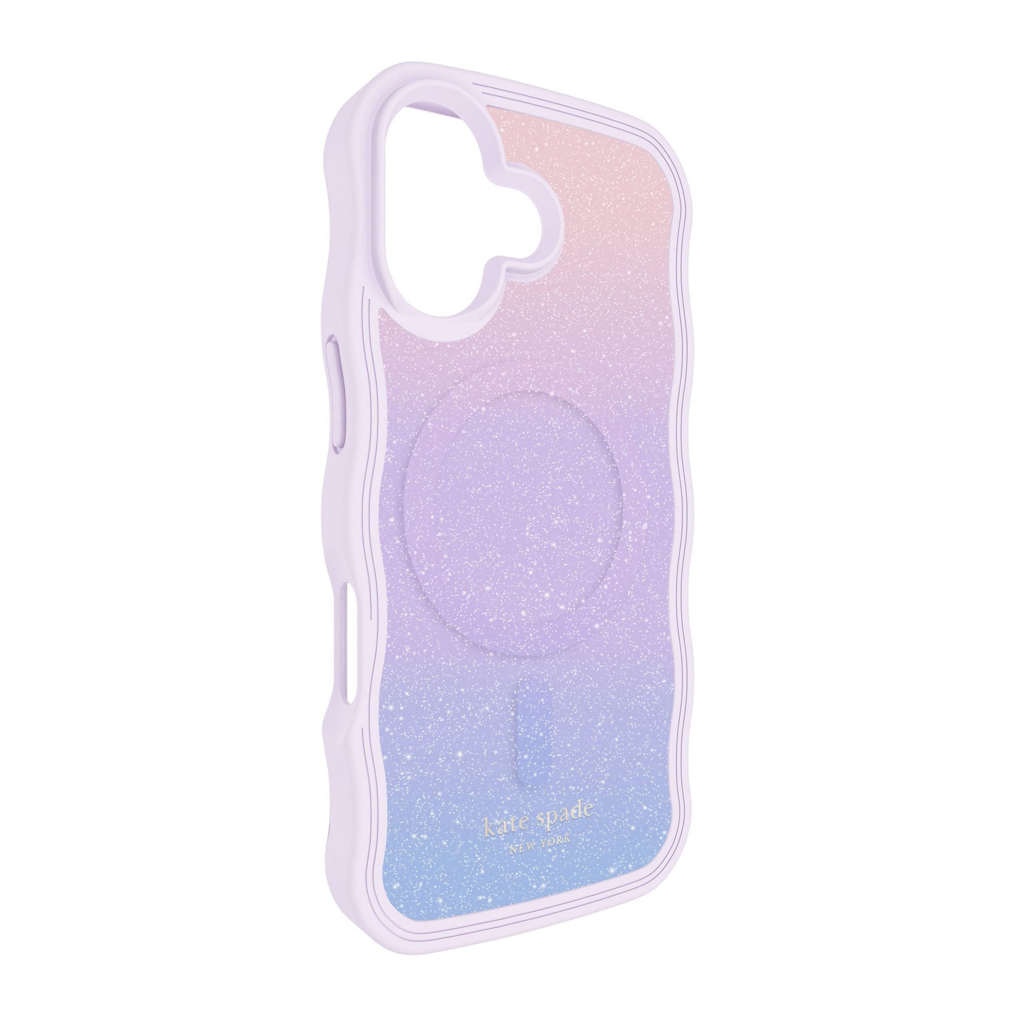 iPhone 17 Kate Spade Wavy MagSafe Case - Opal Glitter - 15-14580