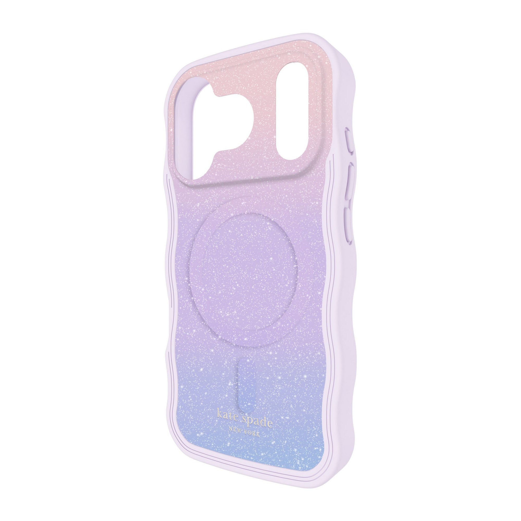 iPhone 17 Pro Kate Spade Wavy MagSafe Case - Opal Glitter - 15-14601
