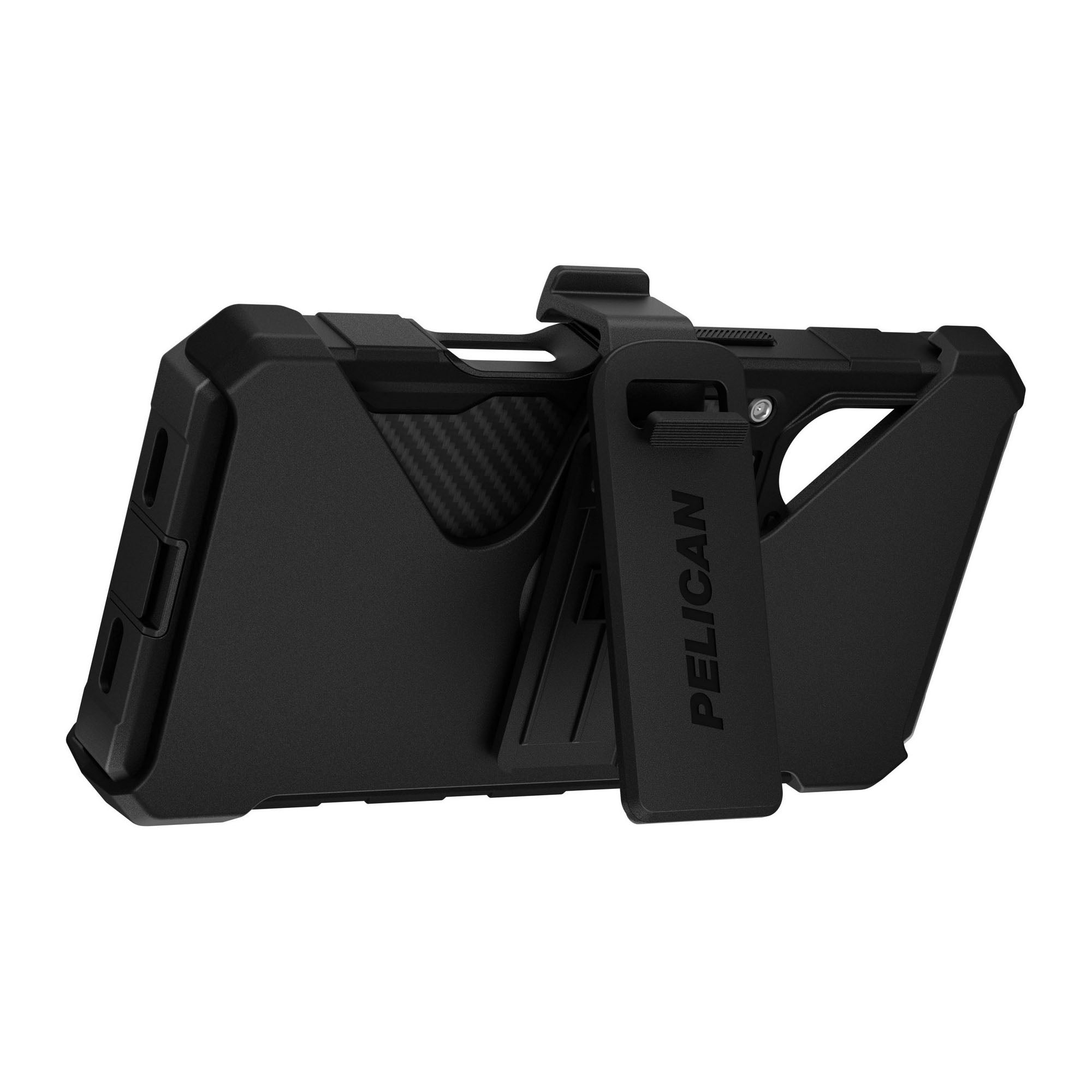 iPhone 17 Pro Pelican Shield MagSafe w/Holster Case - Carbon Fiber - 15-14604