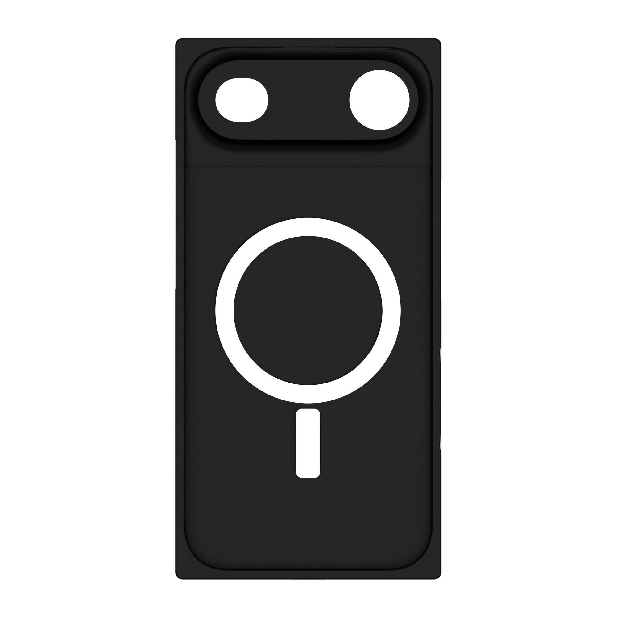 iPhone Air FLAUNT Square Faux Leather MagSafe Case - Black Crocodile - 15-14612