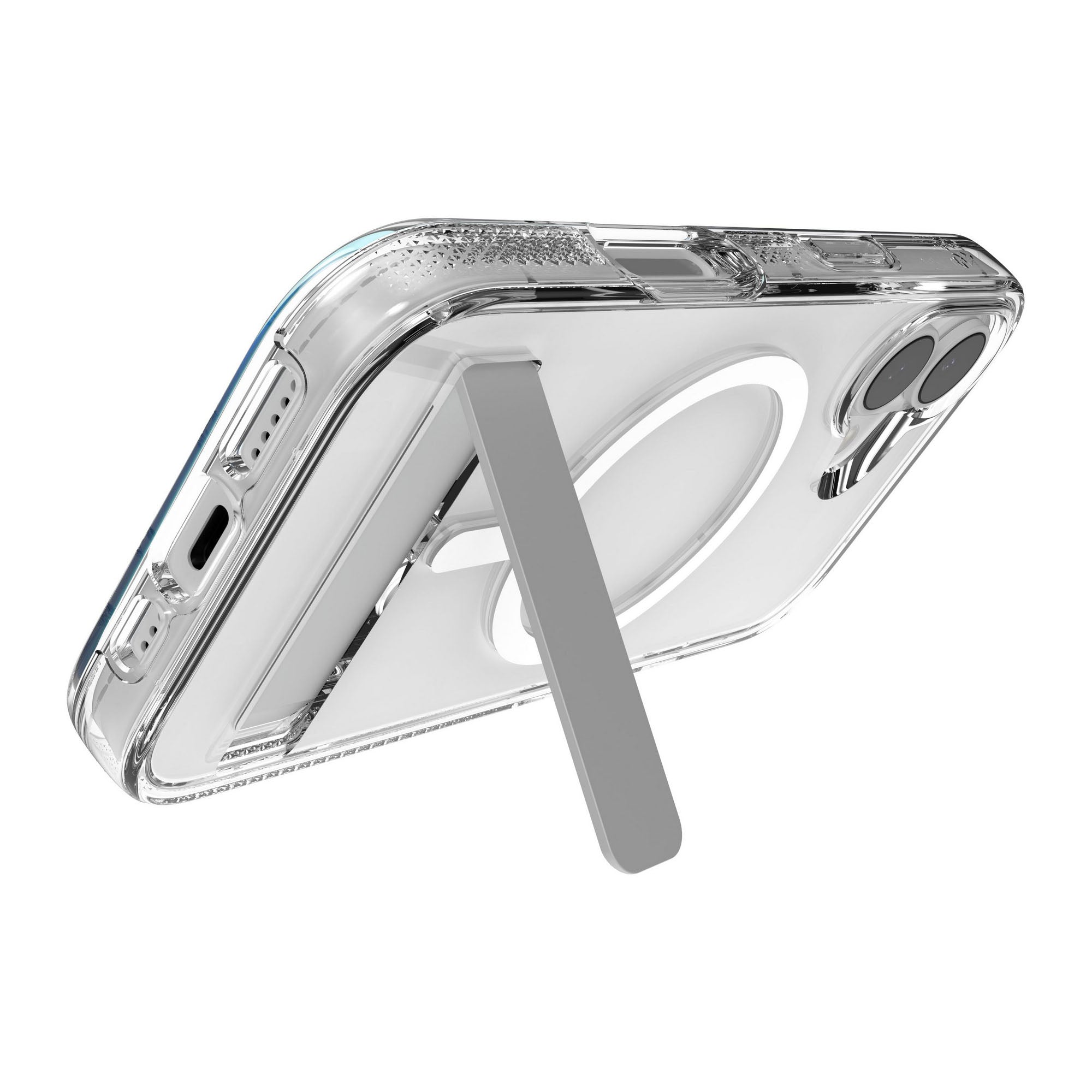 iPhone 17 ZAGG Graphene Crystal Palace Snap Kickstand Case - Clear - 15-14659