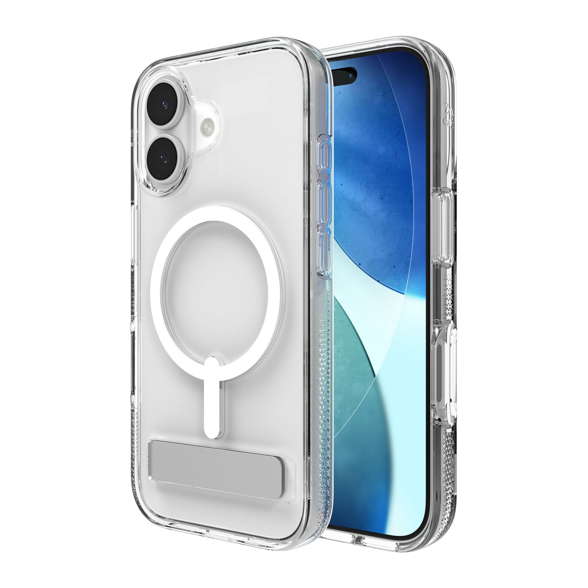iPhone 17 ZAGG Graphene Crystal Palace Snap Kickstand Case - Clear - 15-14659