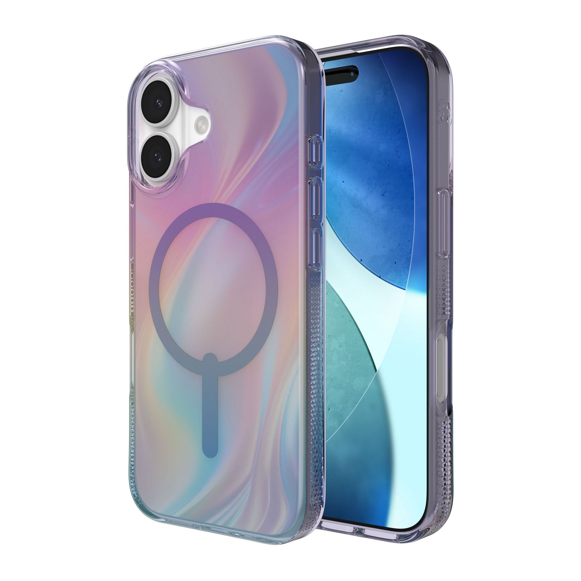 iPhone 17 ZAGG Graphene Milan Snap Case - Iridescent Lights - 15-14665