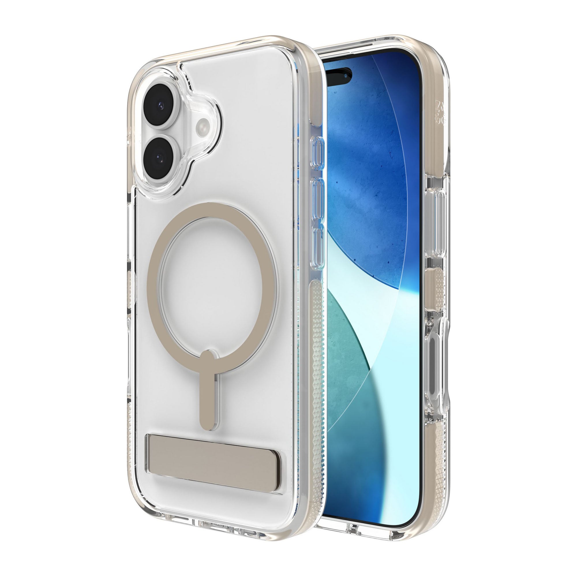 iPhone 17 ZAGG Graphene Santa Cruz Snap Kickstand Case - Titanium - 15-14672