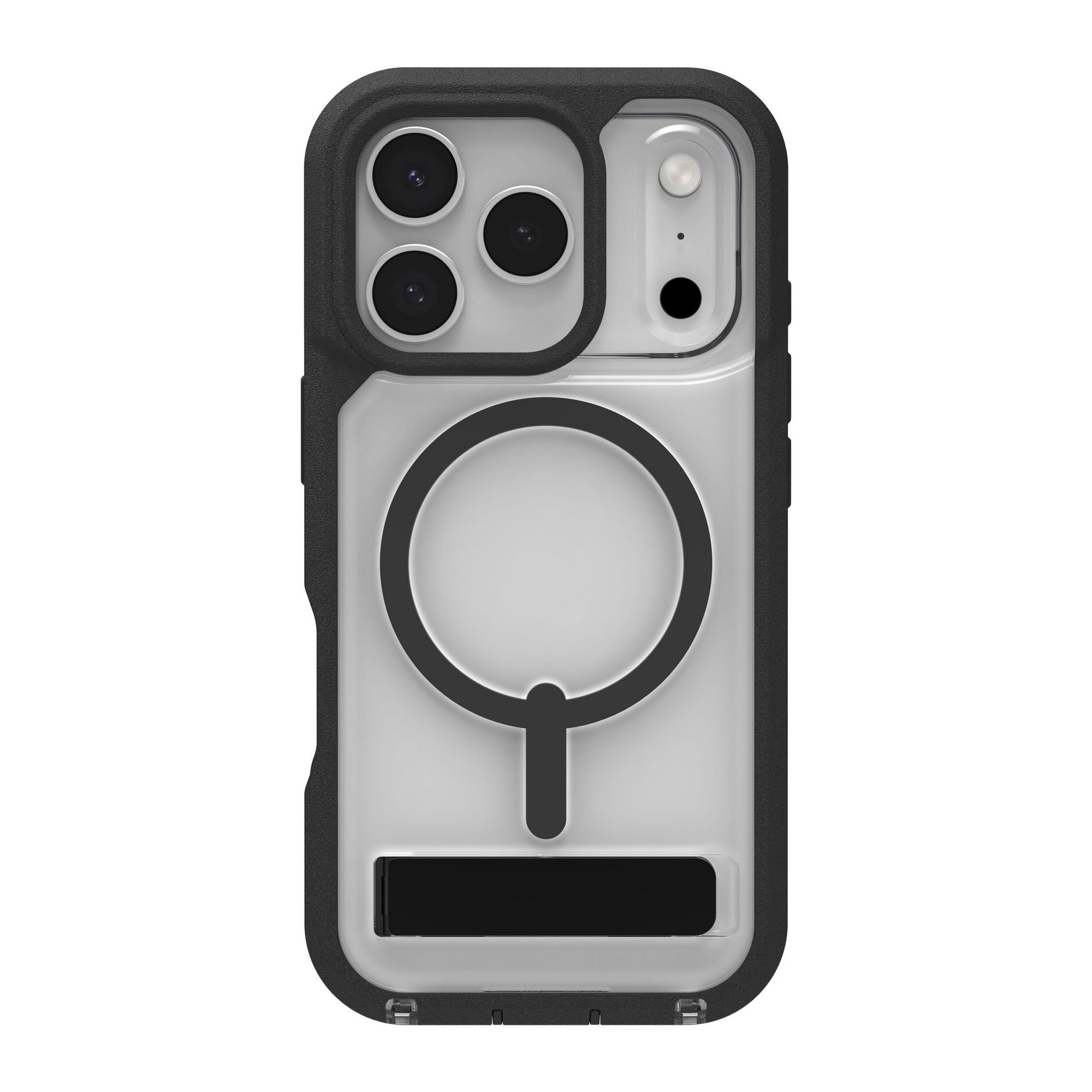 iPhone 17 Pro ZAGG Graphene Rainier Snap Kickstand Case -  Black - 15-14720