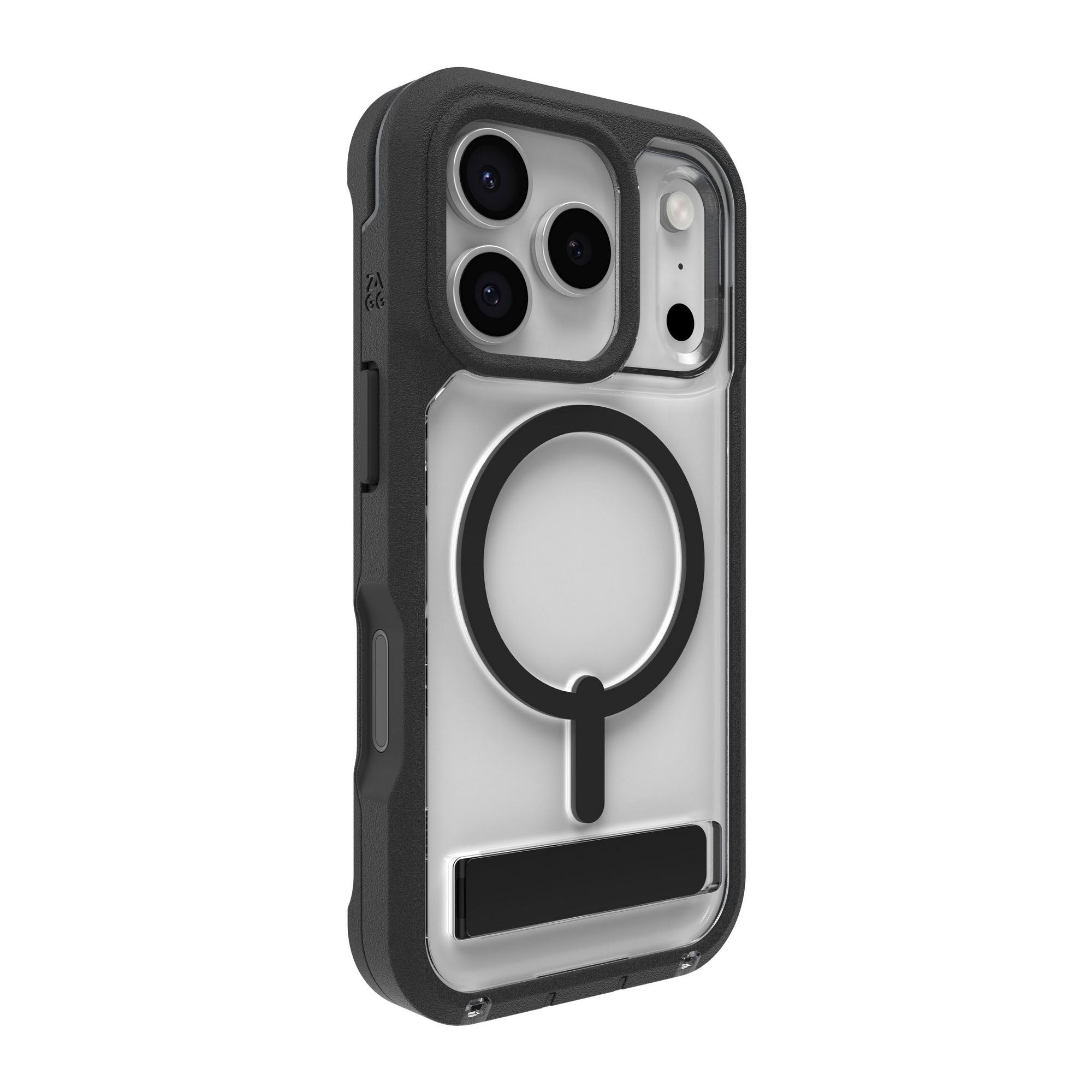 iPhone 17 Pro ZAGG Graphene Rainier Snap Kickstand Case -  Black - 15-14720