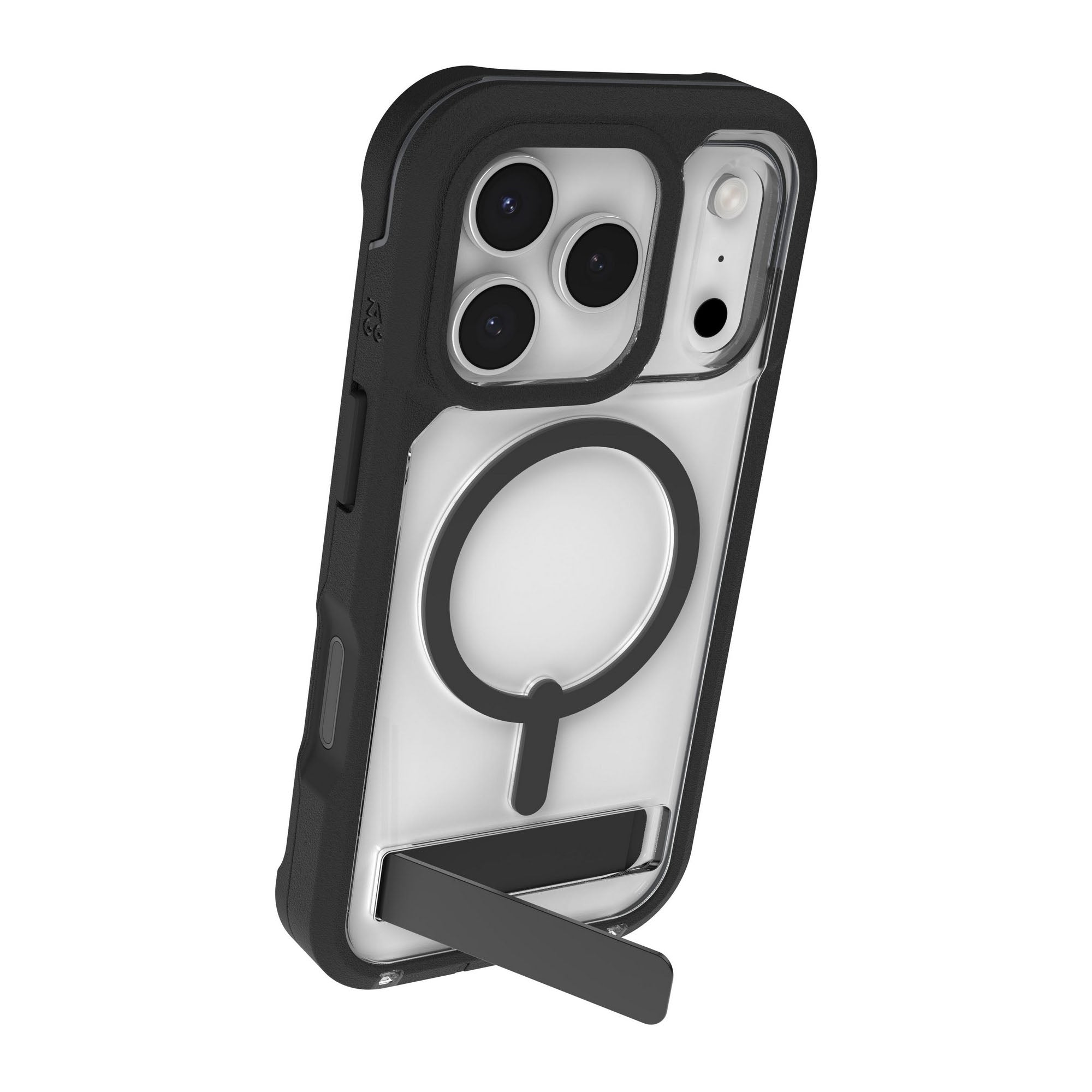 iPhone 17 Pro ZAGG Graphene Rainier Snap Kickstand Case -  Black - 15-14720