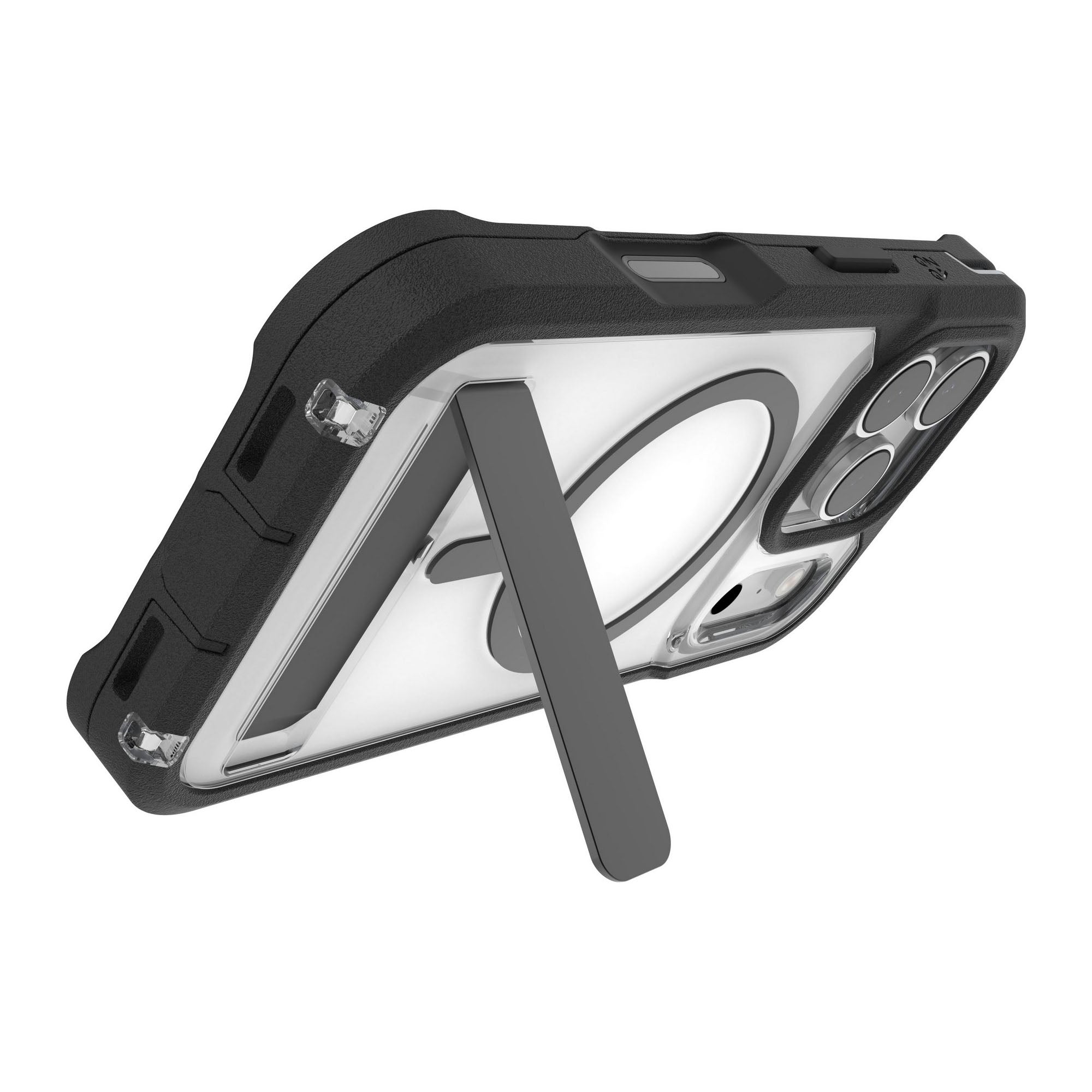 iPhone 17 Pro ZAGG Graphene Rainier Snap Kickstand Case -  Black - 15-14720