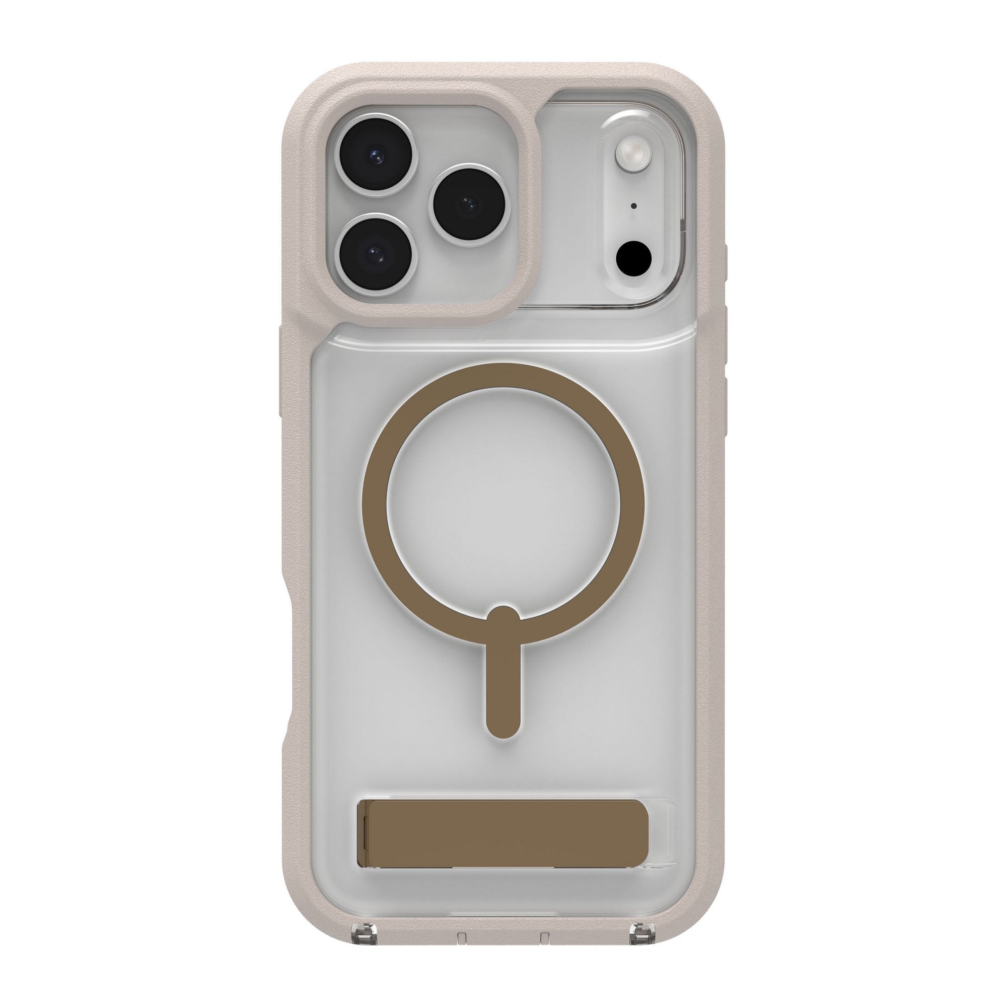 iPhone 17 Pro Max ZAGG Graphene Rainier Snap Kickstand Case - Sandstone - 15-14724