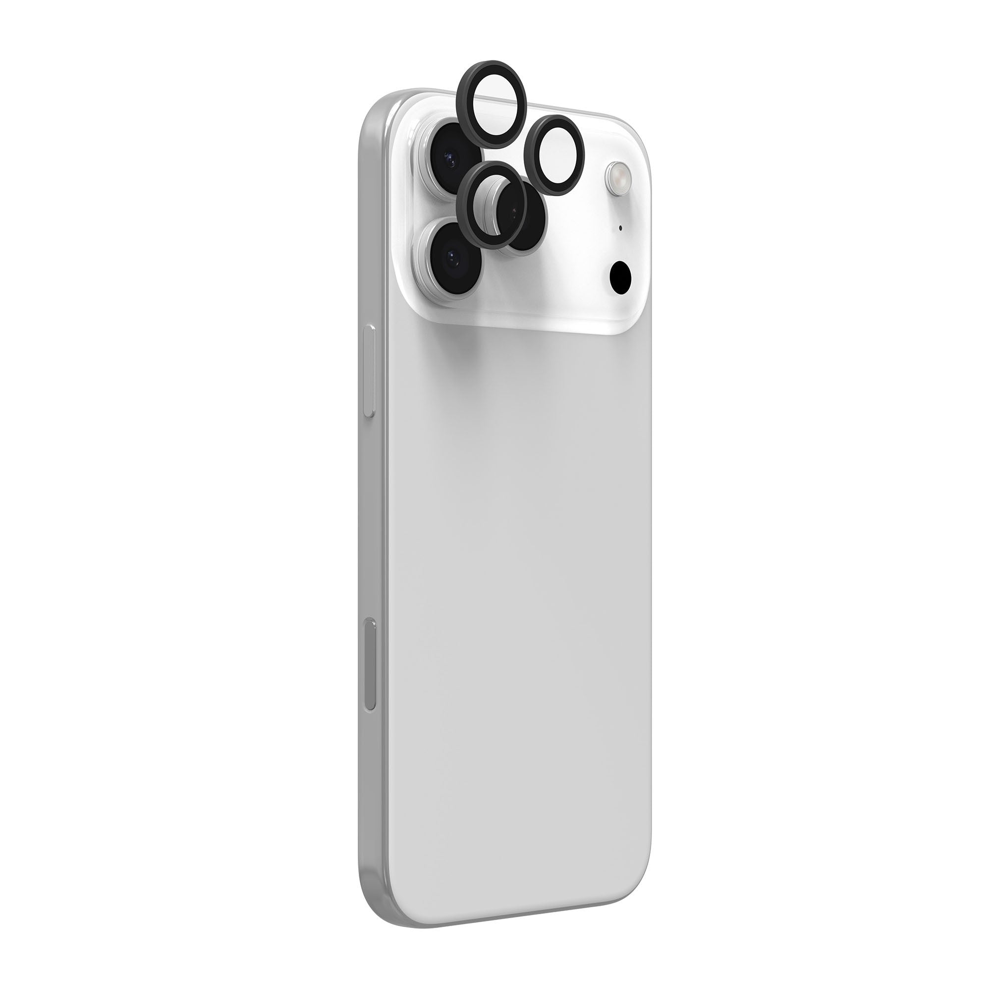 iPhone 17 Pro/Pro Max ZAGG InvisibleShield Glass Elite Camera Rings Lens Protector - Silver - 15-14734