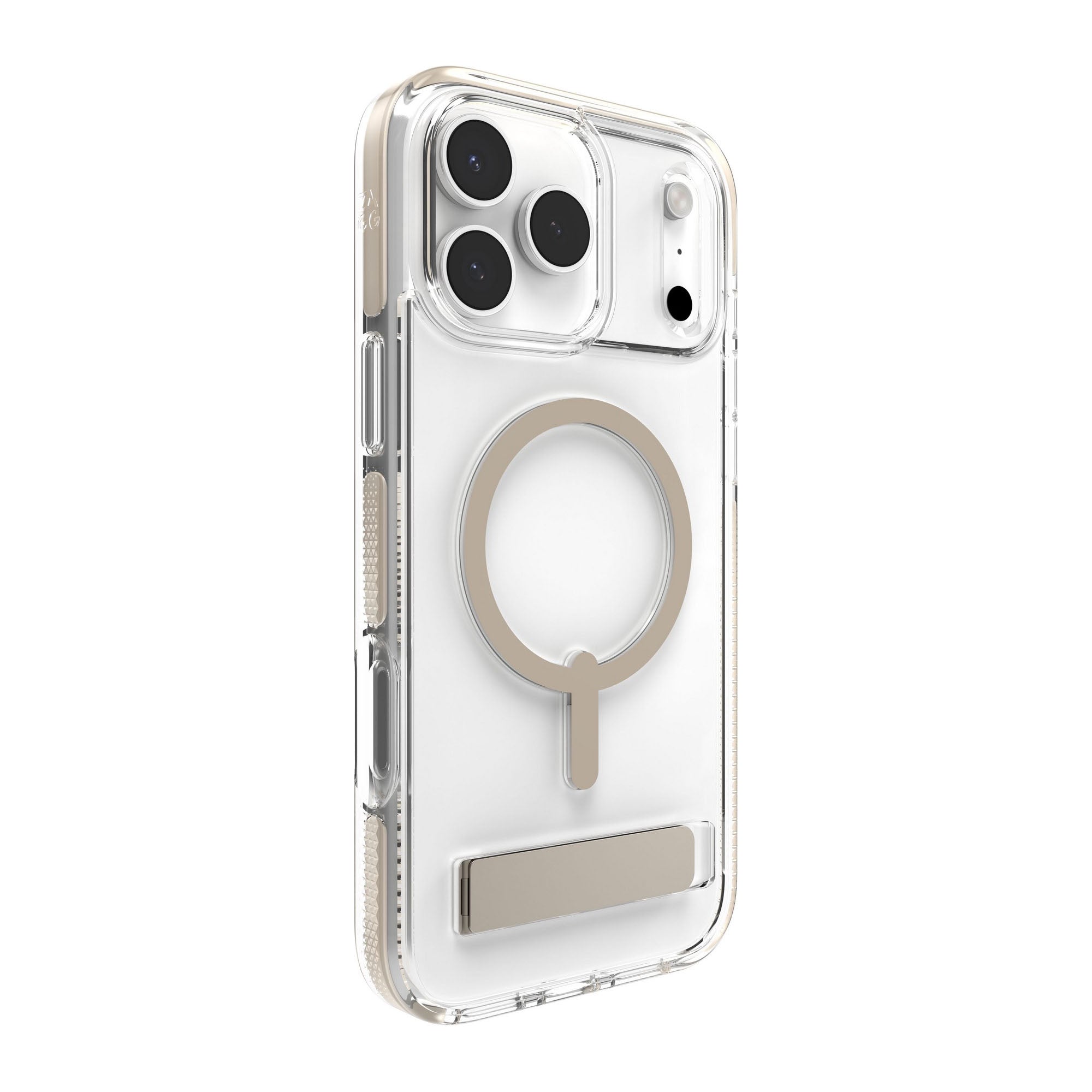 iPhone 17 Pro Max ZAGG Graphene Santa Cruz Snap Kickstand Case - Titanium - 15-14749