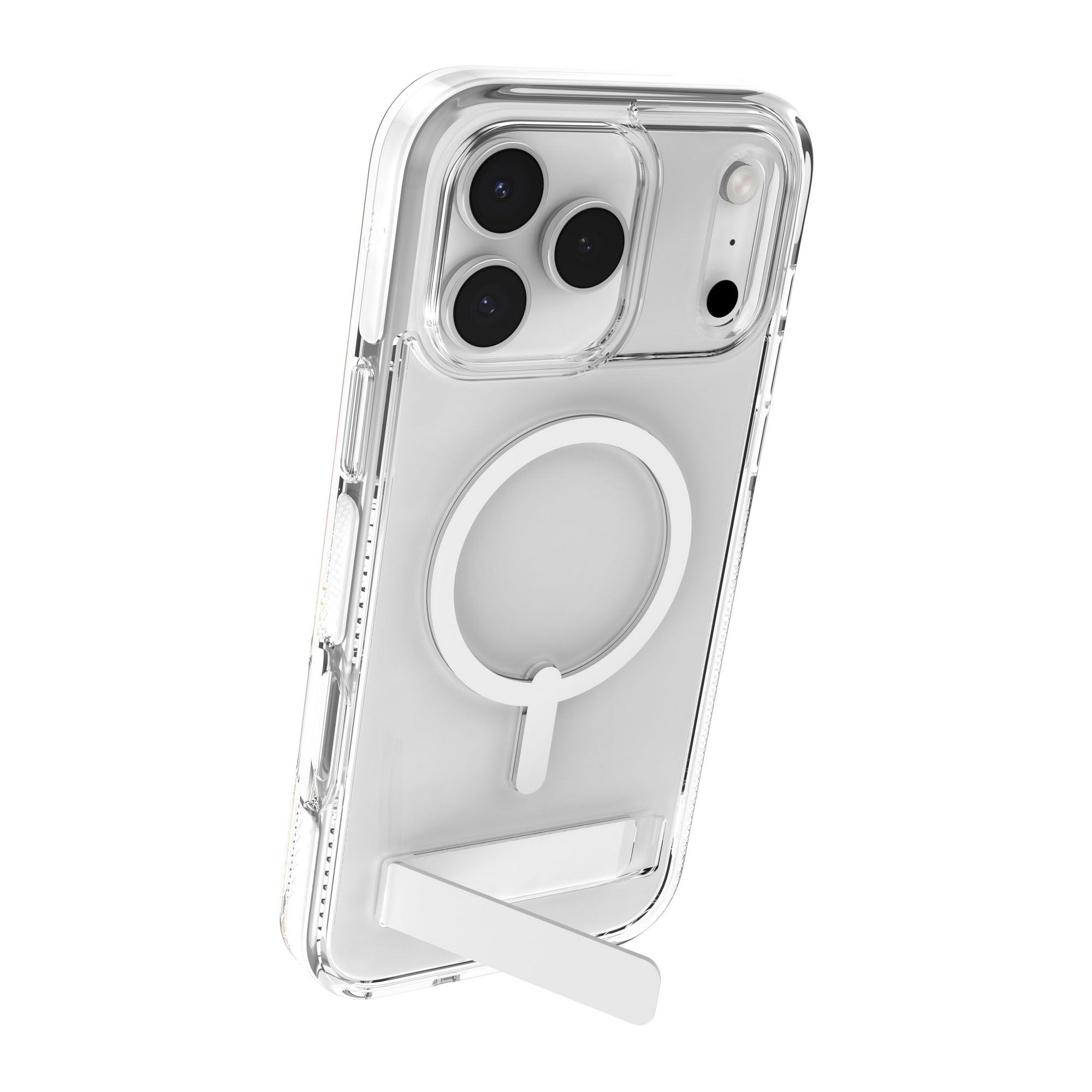 iPhone 17 Pro Max ZAGG Graphene Santa Cruz Snap Kickstand Case - White - 15-14750