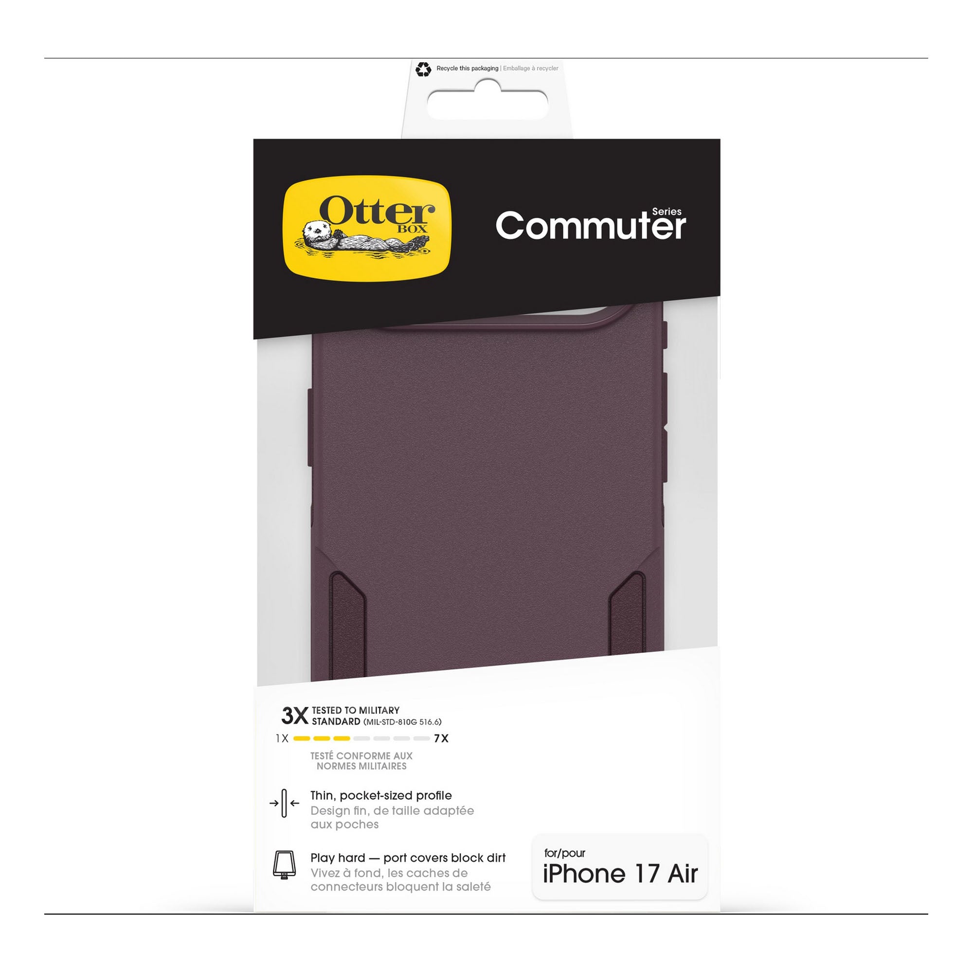 iPhone Air Otterbox Commuter w/MagSafe + Camera Control Case - Purple Mystery - 15-14795