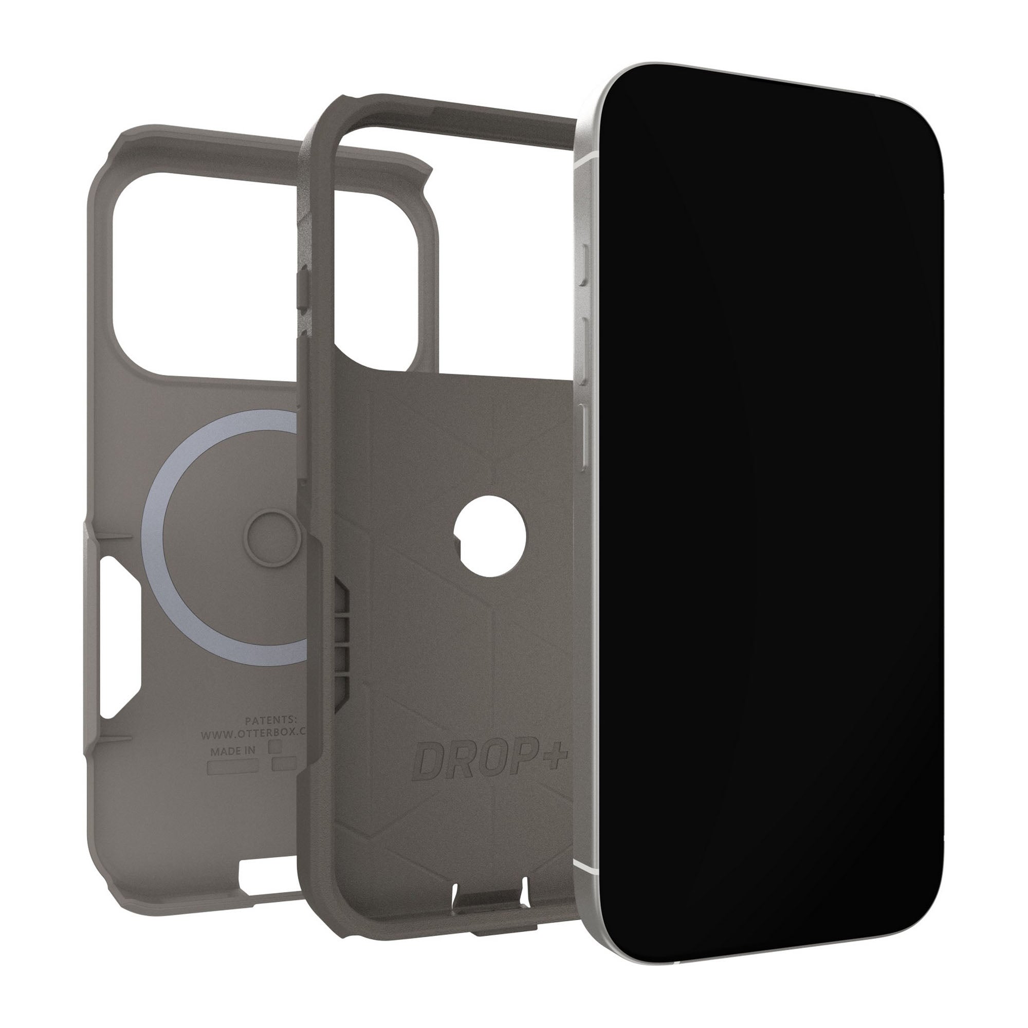 iPhone 17 Pro Otterbox Commuter w/MagSafe + Camera Control Case - Grey Comfort - 15-14813