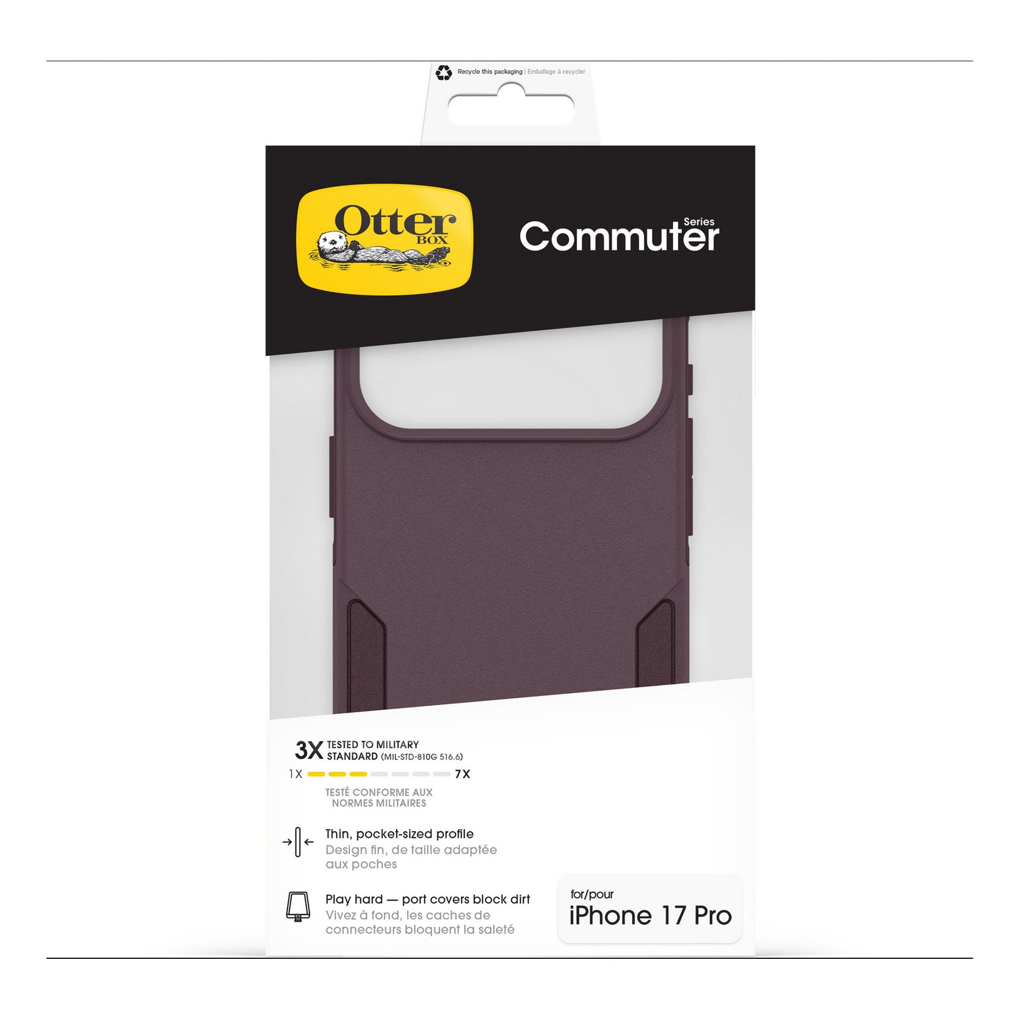 iPhone 17 Pro Otterbox Commuter w/MagSafe + Camera Control Case - Purple Mystery - 15-14816