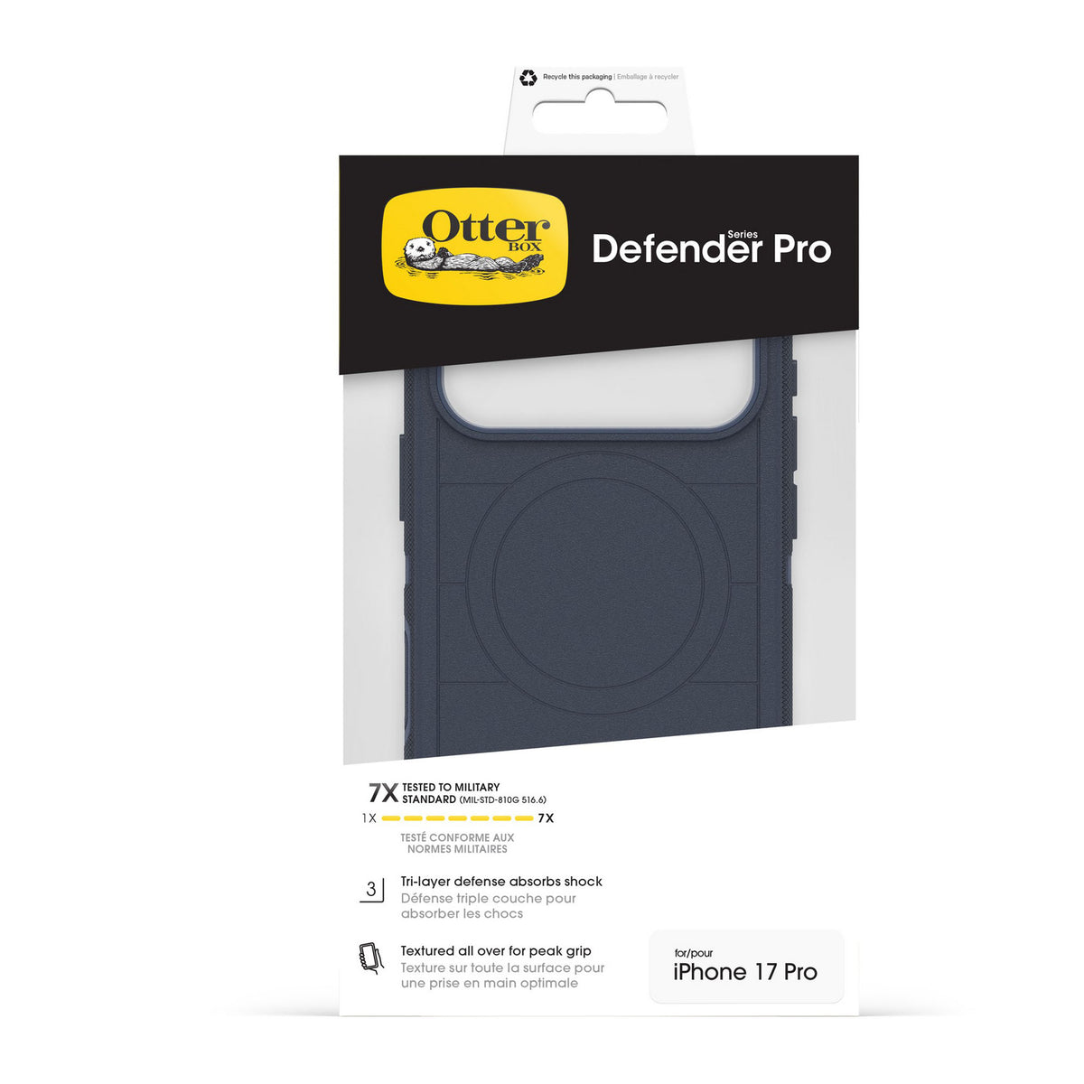 iPhone 18 Pro/17 Pro Otterbox Defender Pro w/MagSafe + Camera Control Case - Blue Sentiment - 15-14818
