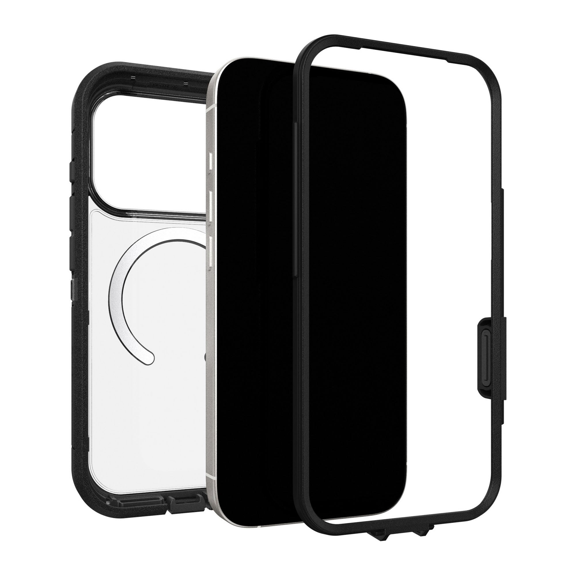 iPhone 17 Pro Otterbox Defender Pro XT w/MagSafe + Camera Control Case - Black - Dark Side - 15-14822