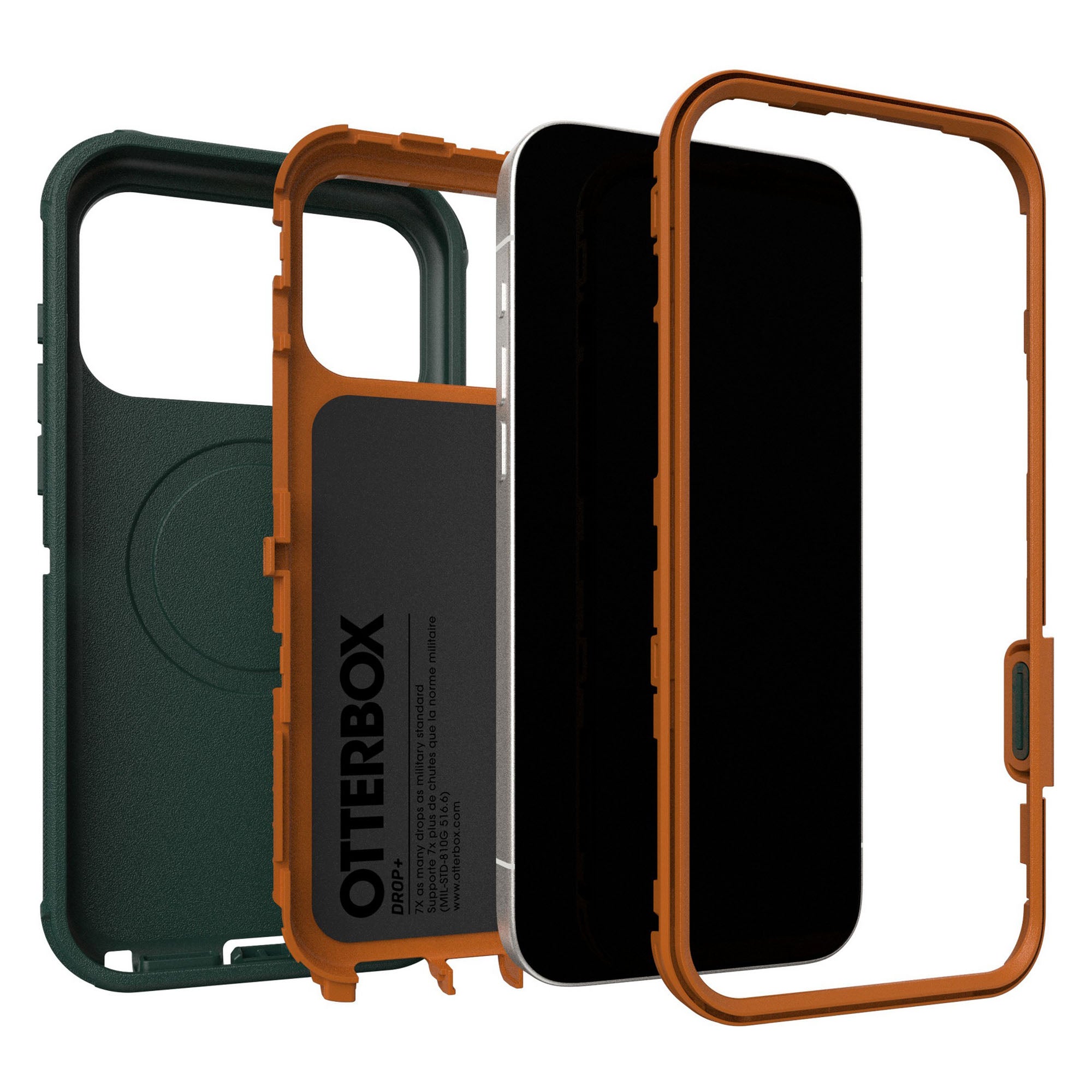 iPhone 17 Pro Max Otterbox Defender Pro w/MagSafe + Camera Control Case - Green Intrigue - 15-14854