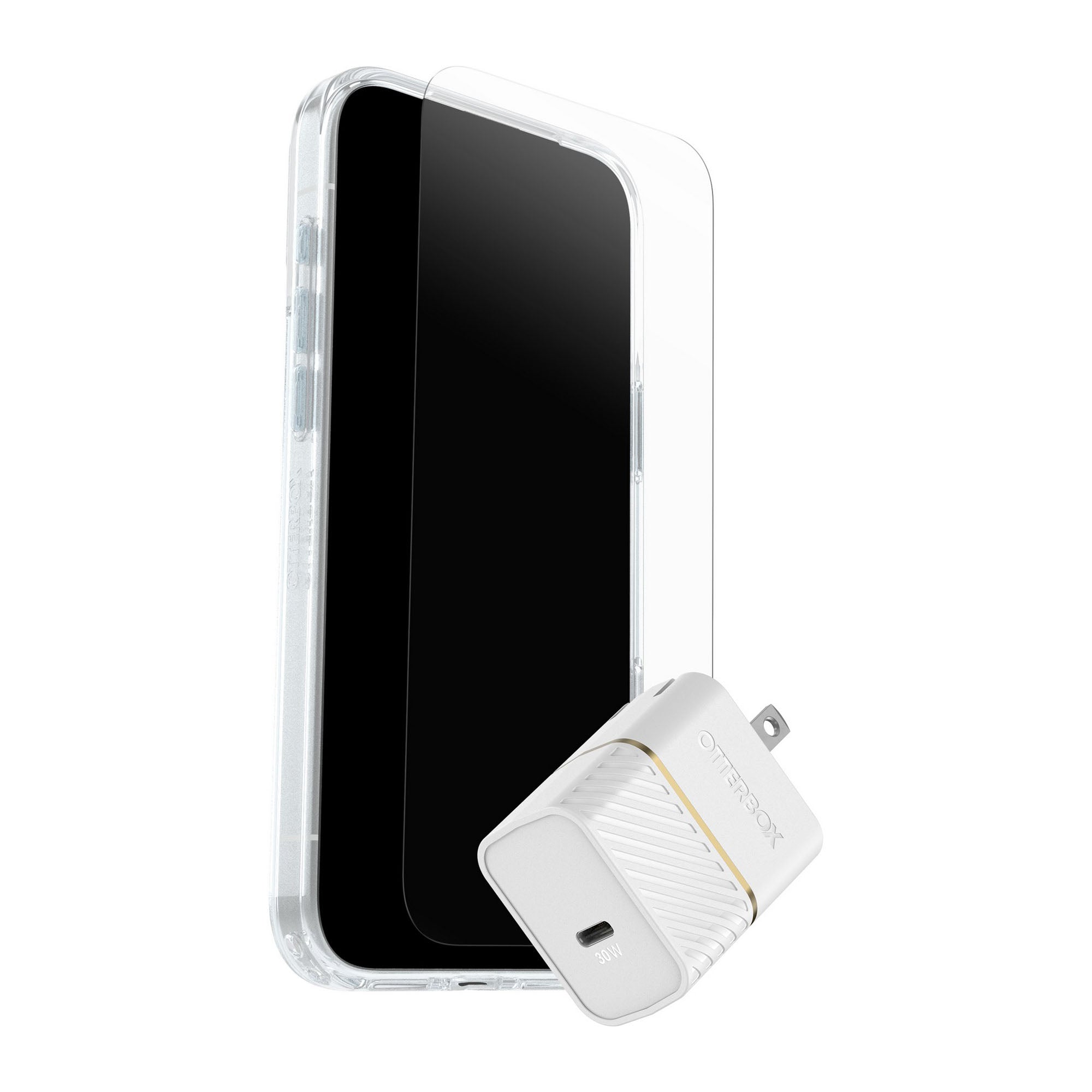 iPhone 17 Pro Max Otterbox Symmetry w/Magsafe - Protection + Power Kit Bundle - Clear - 15-14868