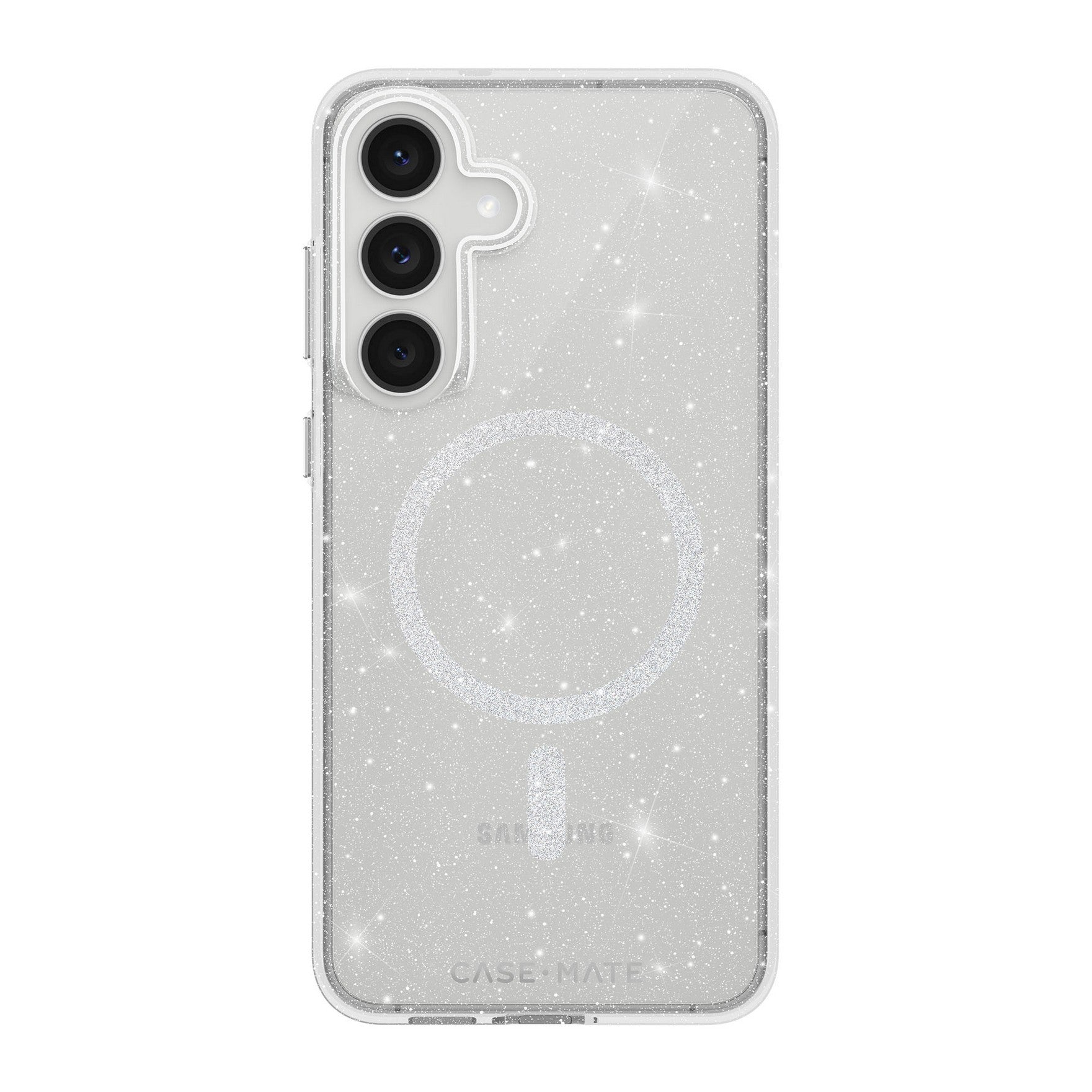 Samsung Galaxy S25 FE Case-Mate Sheer Twinkle Case w/Magnets - Silver - 15-14952