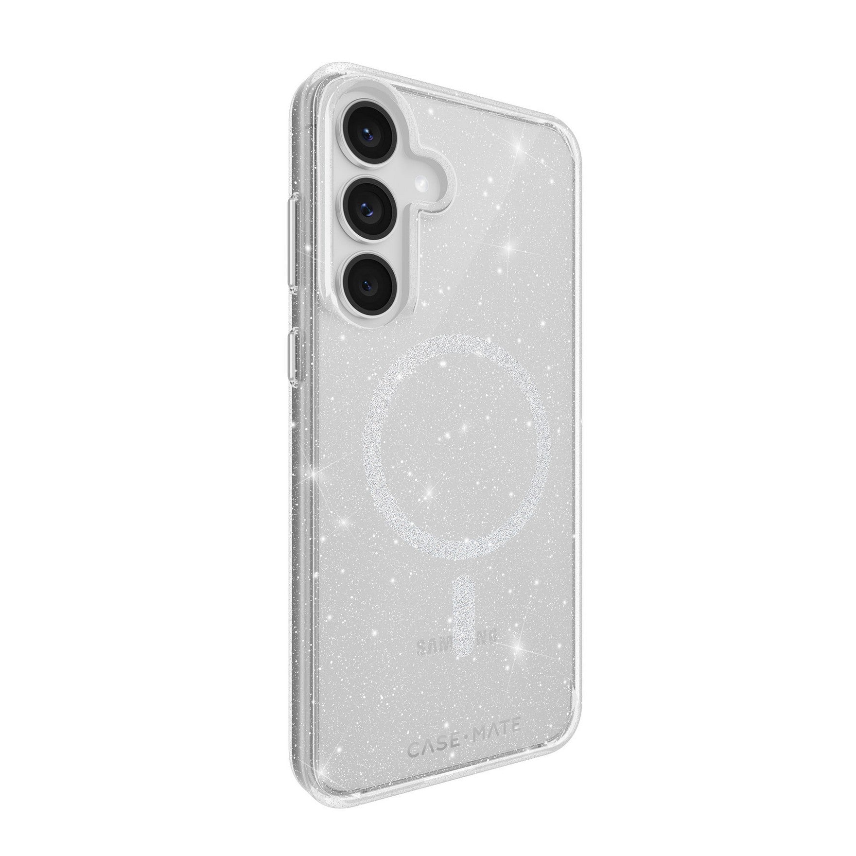 Samsung Galaxy S25 FE Case-Mate Sheer Twinkle Case w/Magnets - Silver - 15-14952