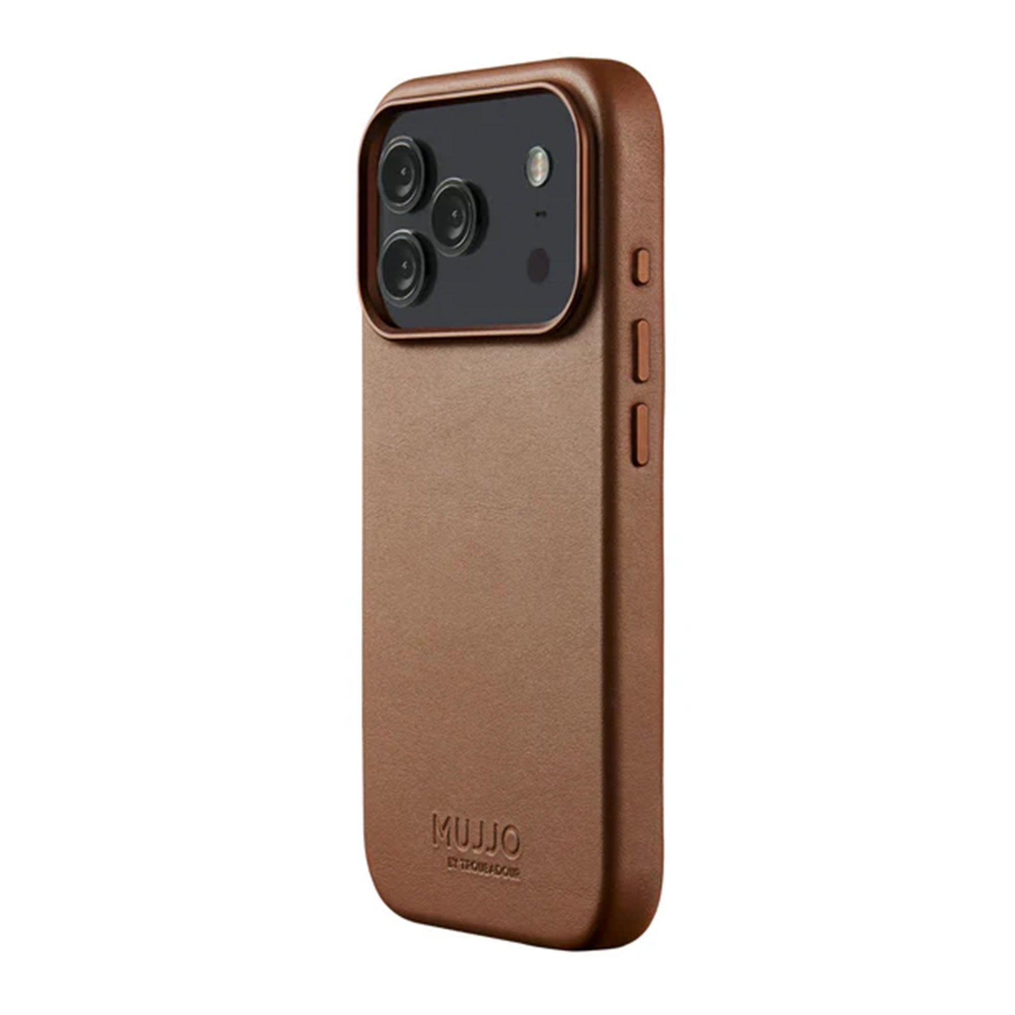 iPhone 17 Pro Mujjo Full Leather w/MagSafe Case - Tan - 15-15005
