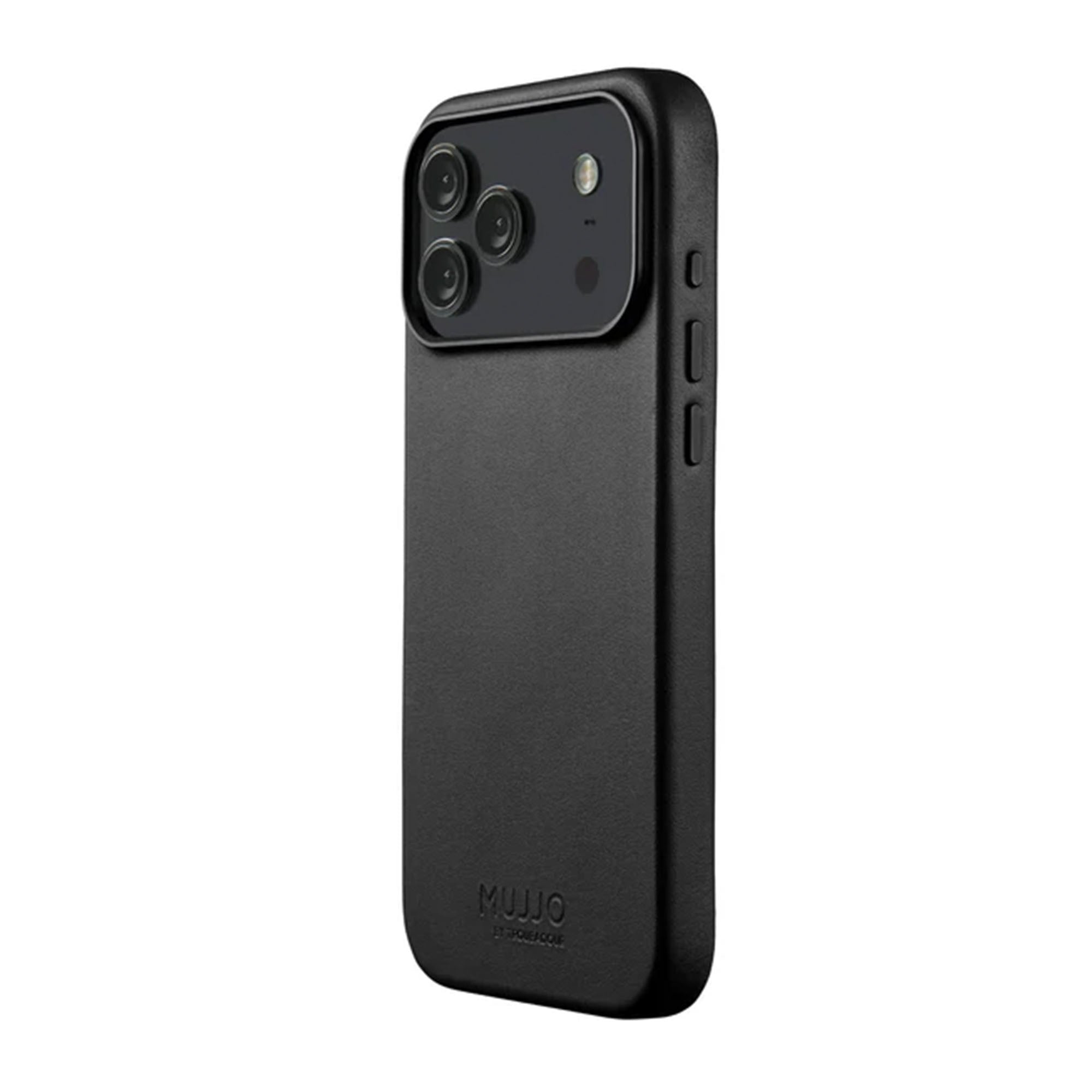 iPhone 17 Pro Max Mujjo Full Leather w/MagSafe Case - Black - 15-15006